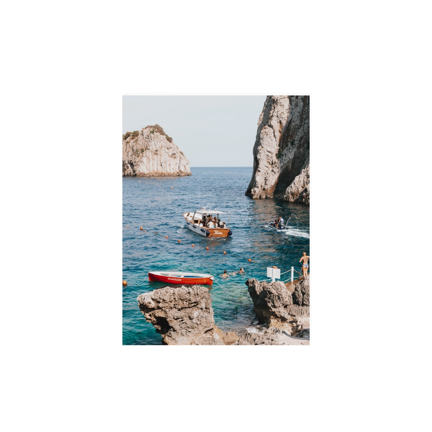 Set Sail fine art print, Capri, Italy, 12 x 16 in, Unframed, Fine Art Print