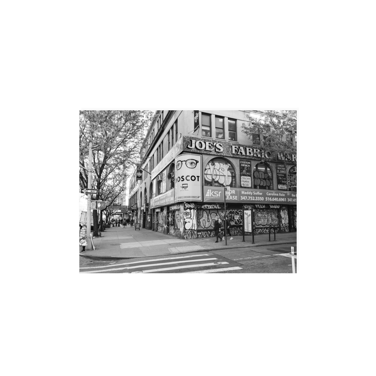 Wall Poetry New York NYC Black & White wall art 12 x 16 in unframed fine art print