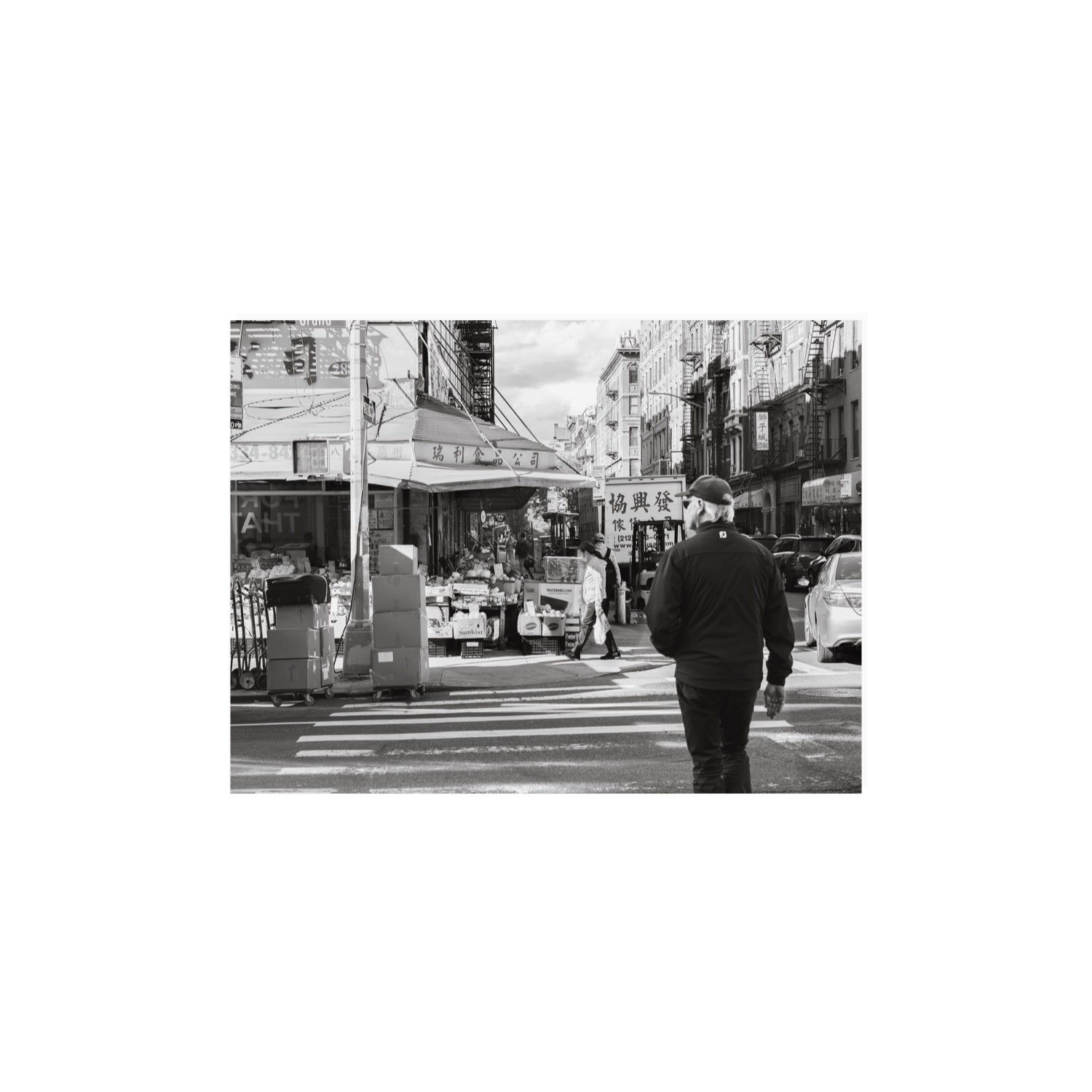 Chinatown New York NYC Street wall art 12 x 16 in unframed fine art print