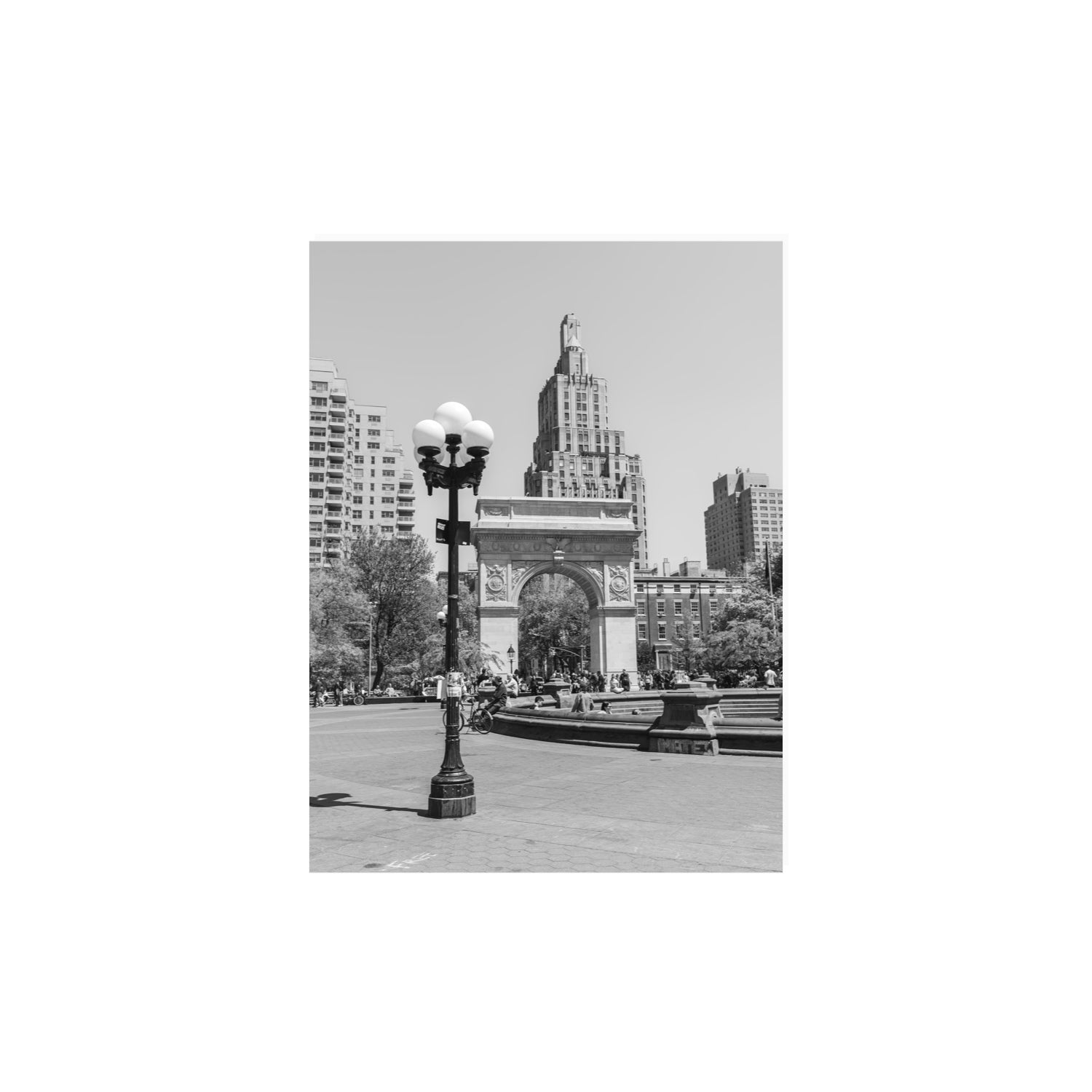 Pole Position New York NYC Black & White wall art 12 x 16 in unframed fine art print