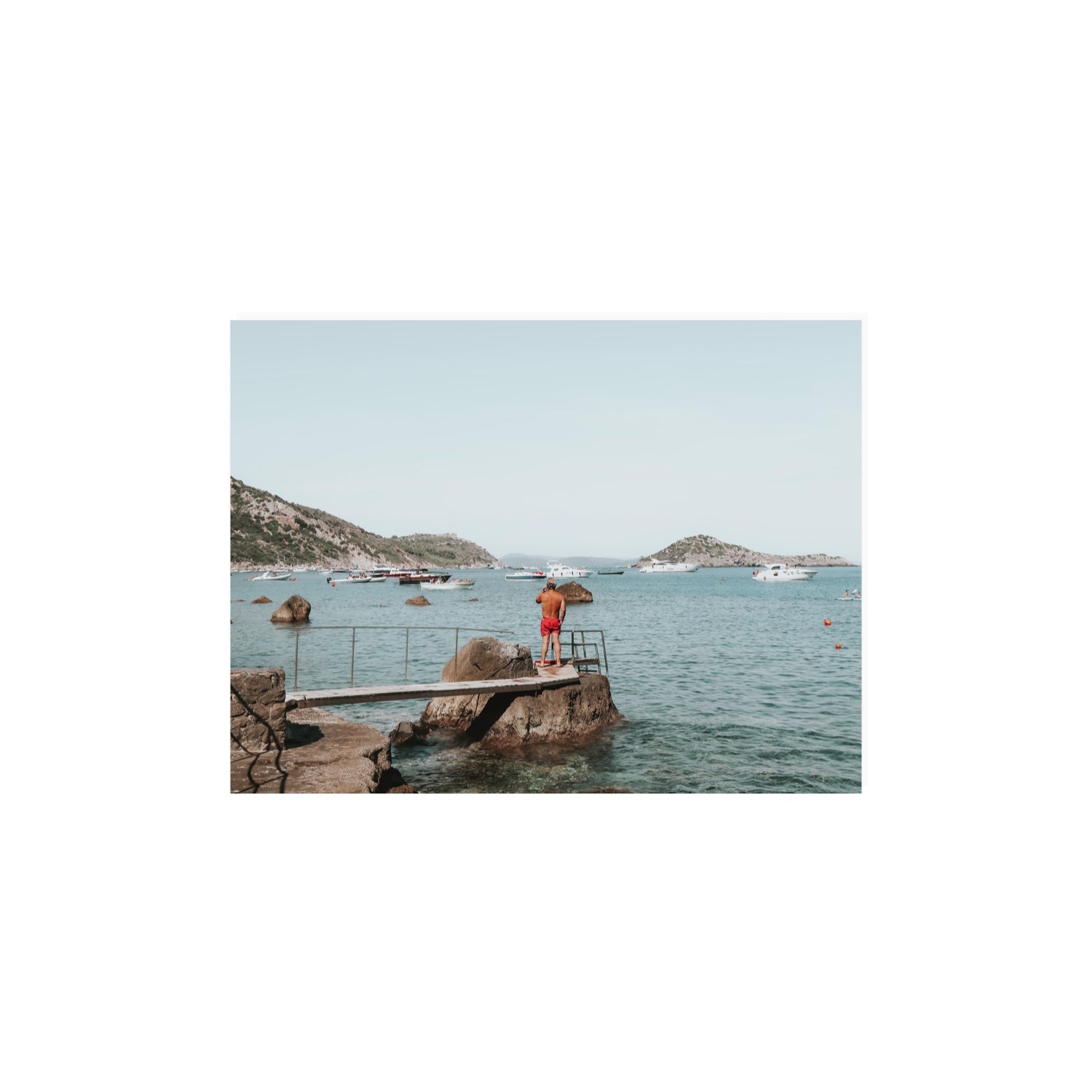 Out Of Office Tuscany coastal Italian wall art 12 x 16 in unframed fine art print