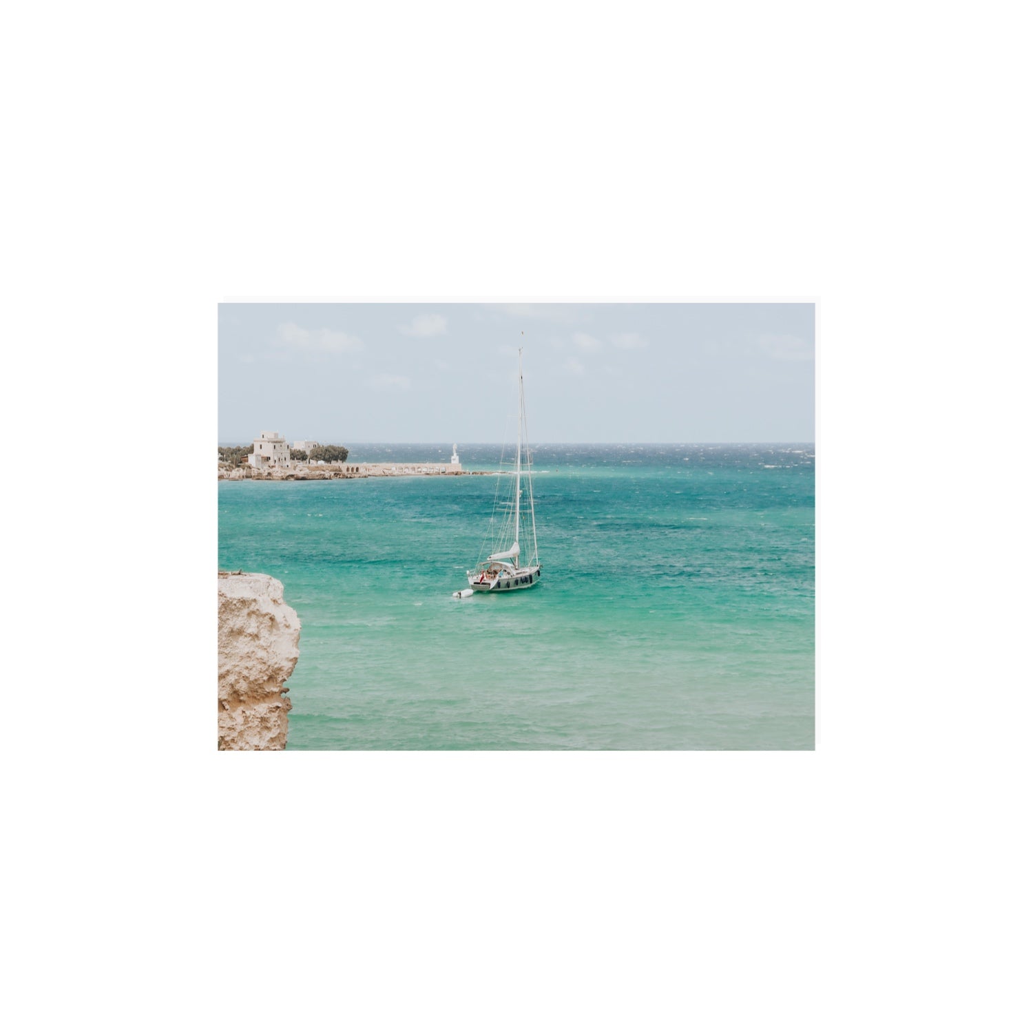 Adriatic Escape Puglia Italian coastal decor wall art 12 x 16 in unframed fine art print