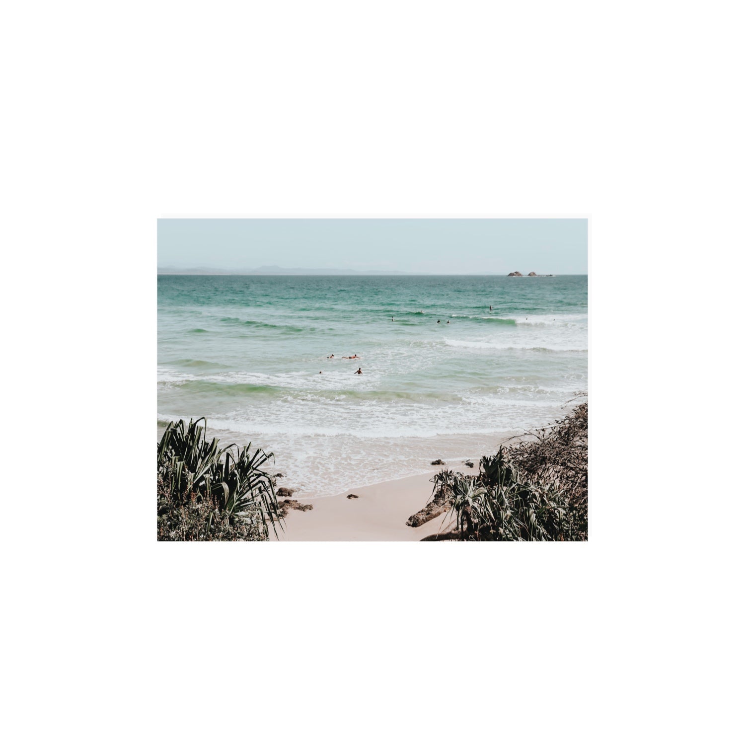 Surf City Byron Bay Surf coastal wall art 12 x 16 in unframed fine art print