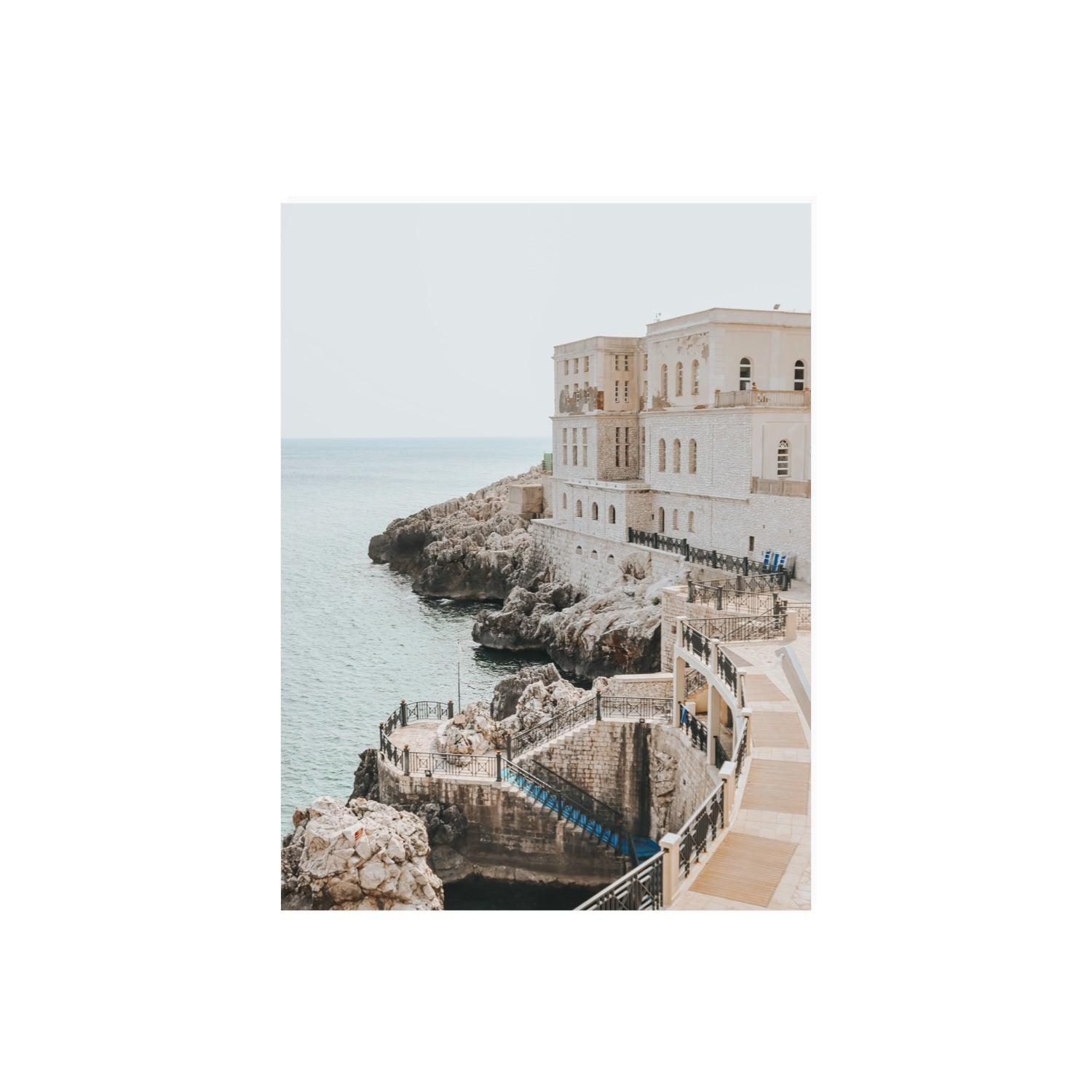 Santa Cesarea Puglia Italian coastal wall art 18 x 24 in unframed fine art print