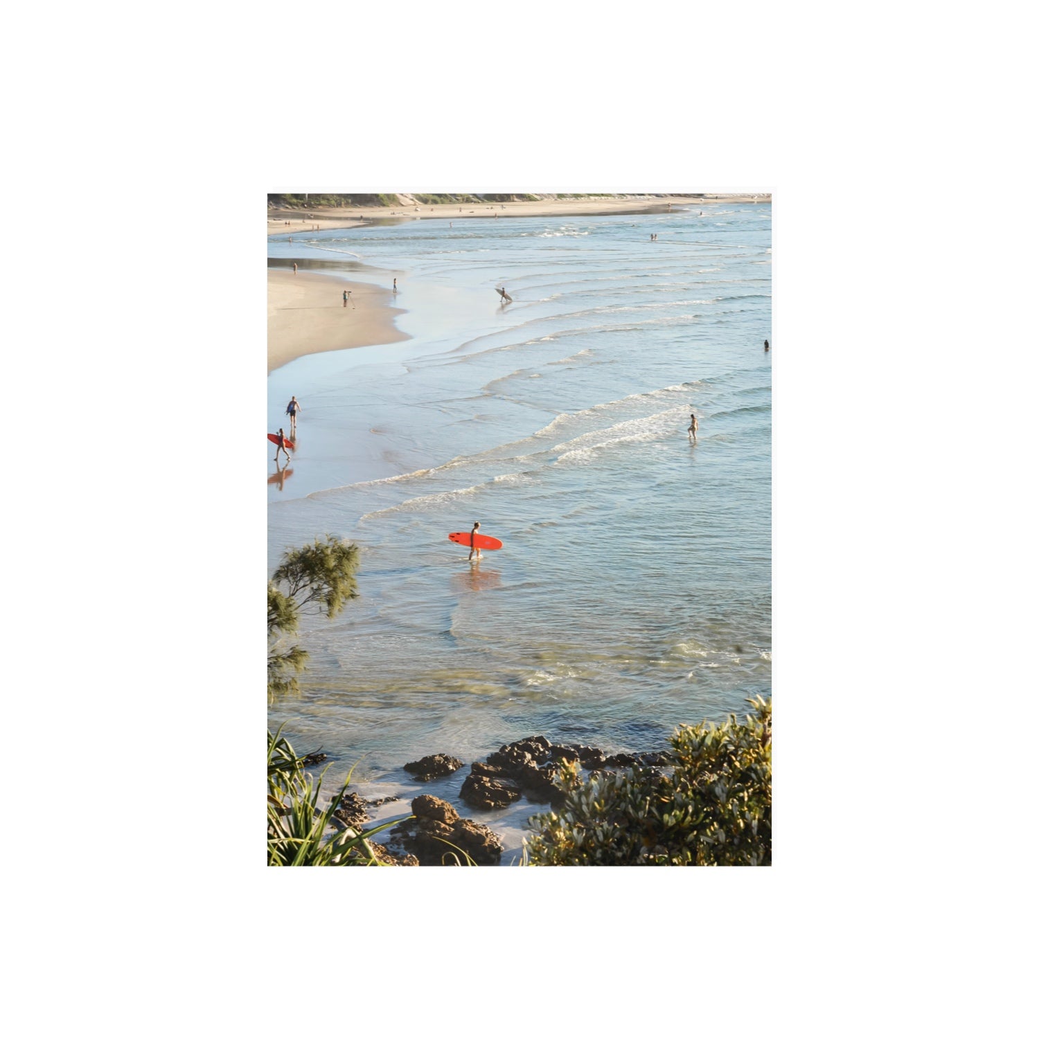 Seclusion Byron Bay Surf coastal wall art 18 x 24 in unframed fine art print