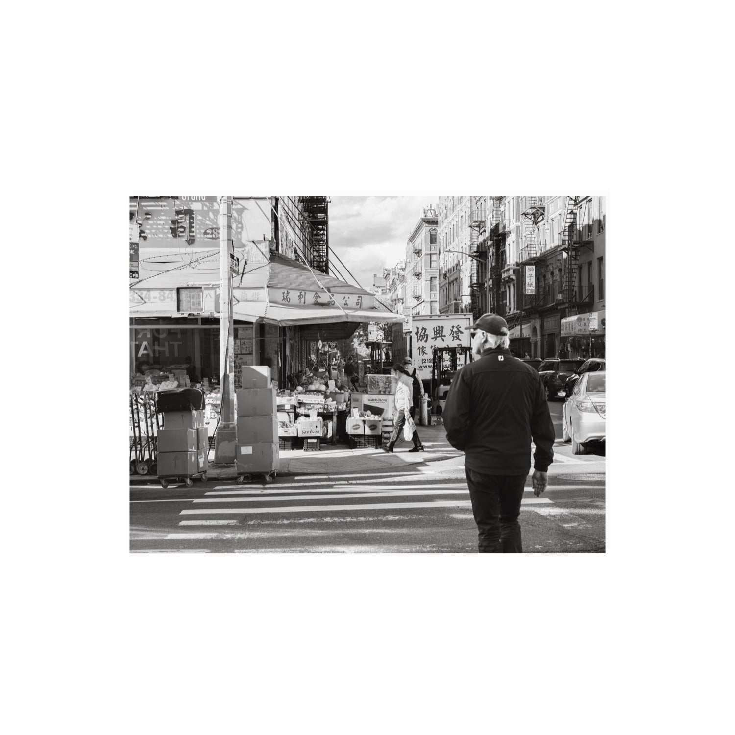 Chinatown New York NYC Street wall art 18 x 24 in unframed fine art print