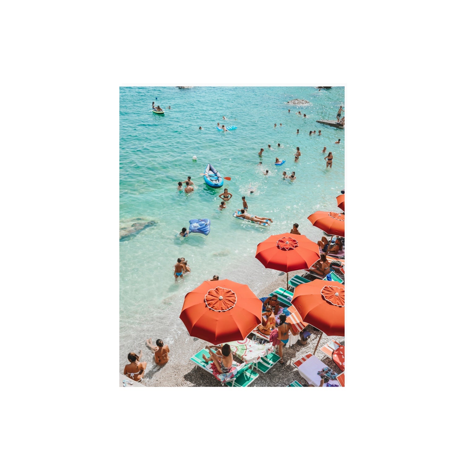 Easy Street Capri Italian beach wall art 18 x 24 in unframed fine art print