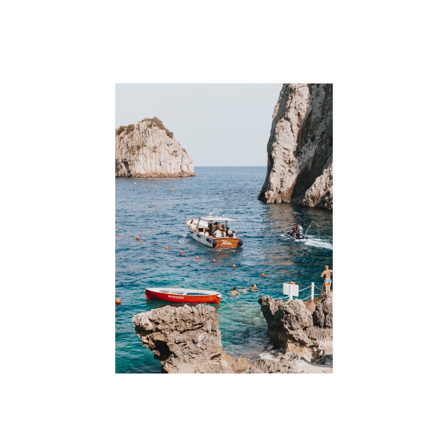 Set Sail fine art print, Capri, Italy, 18 x 24 in, Unframed, Fine Art Print
