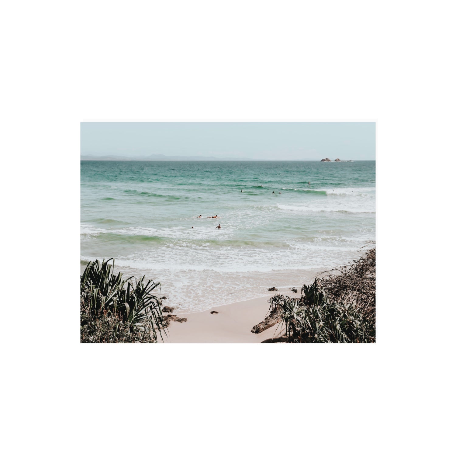 Surf City Byron Bay Surf coastal wall art 18 x 24 in unframed fine art print