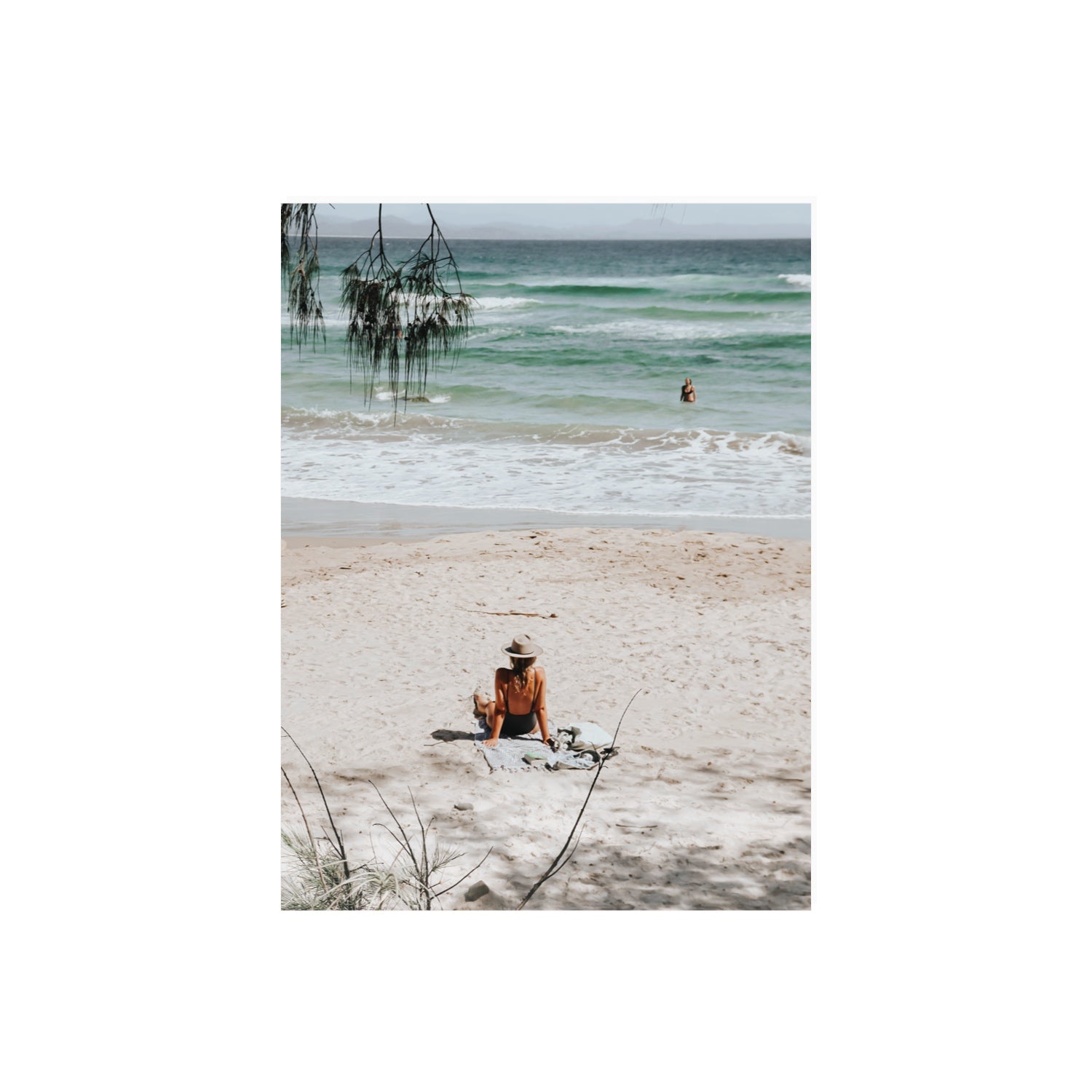 Take It Easy Byron Bay beach coastal decor wall art 18 x 24 in unframed fine art print
