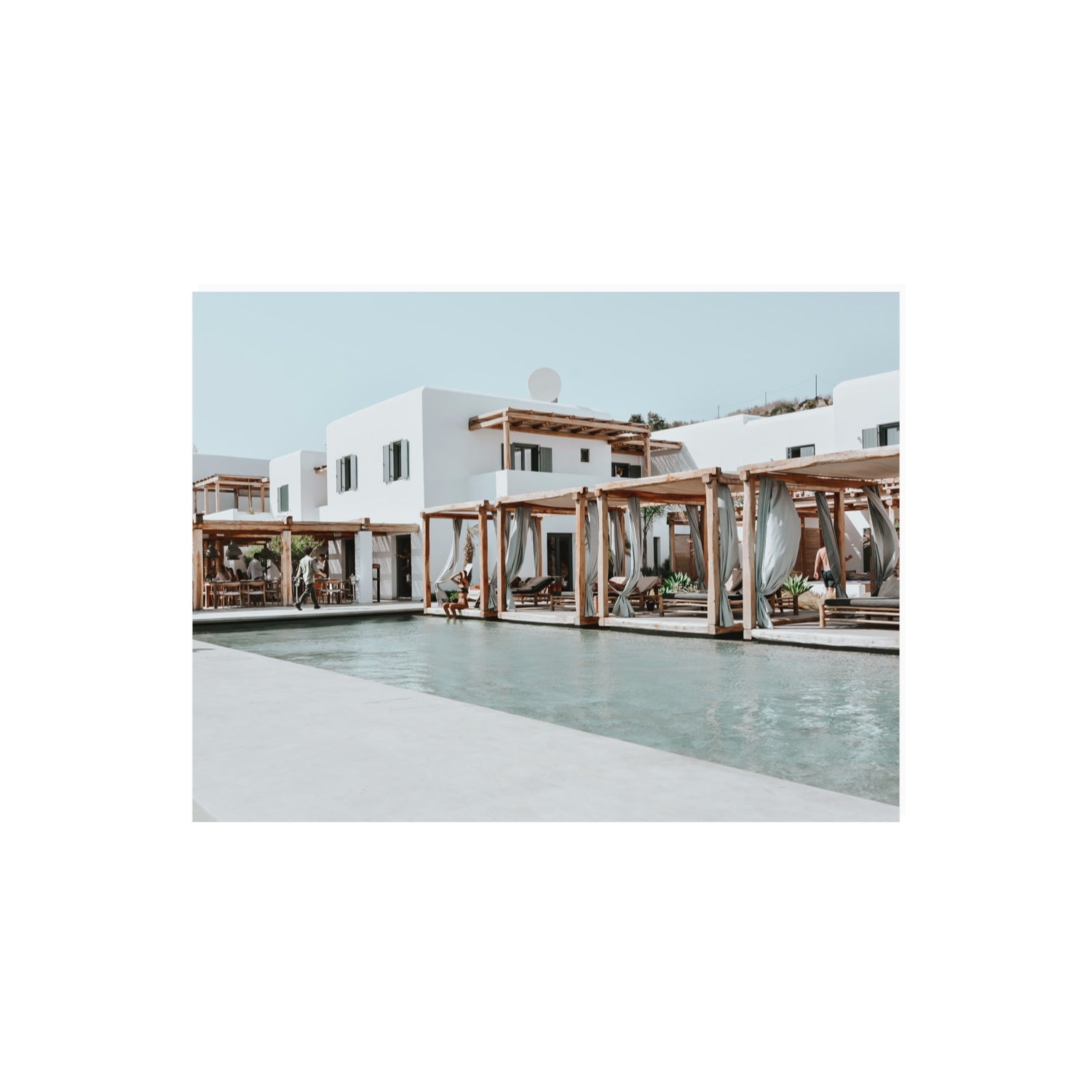 Polytelís Mykonos Greek island wall art 18 x 24 in unframed fine art print