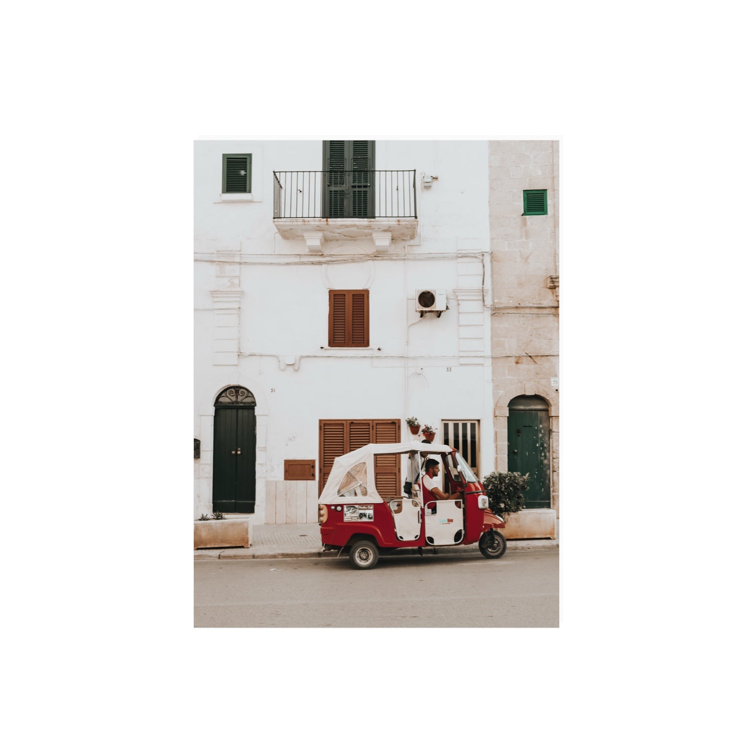 Groovy Piaggio Puglia Italian wall art 18 x 24 in unframed fine art print
