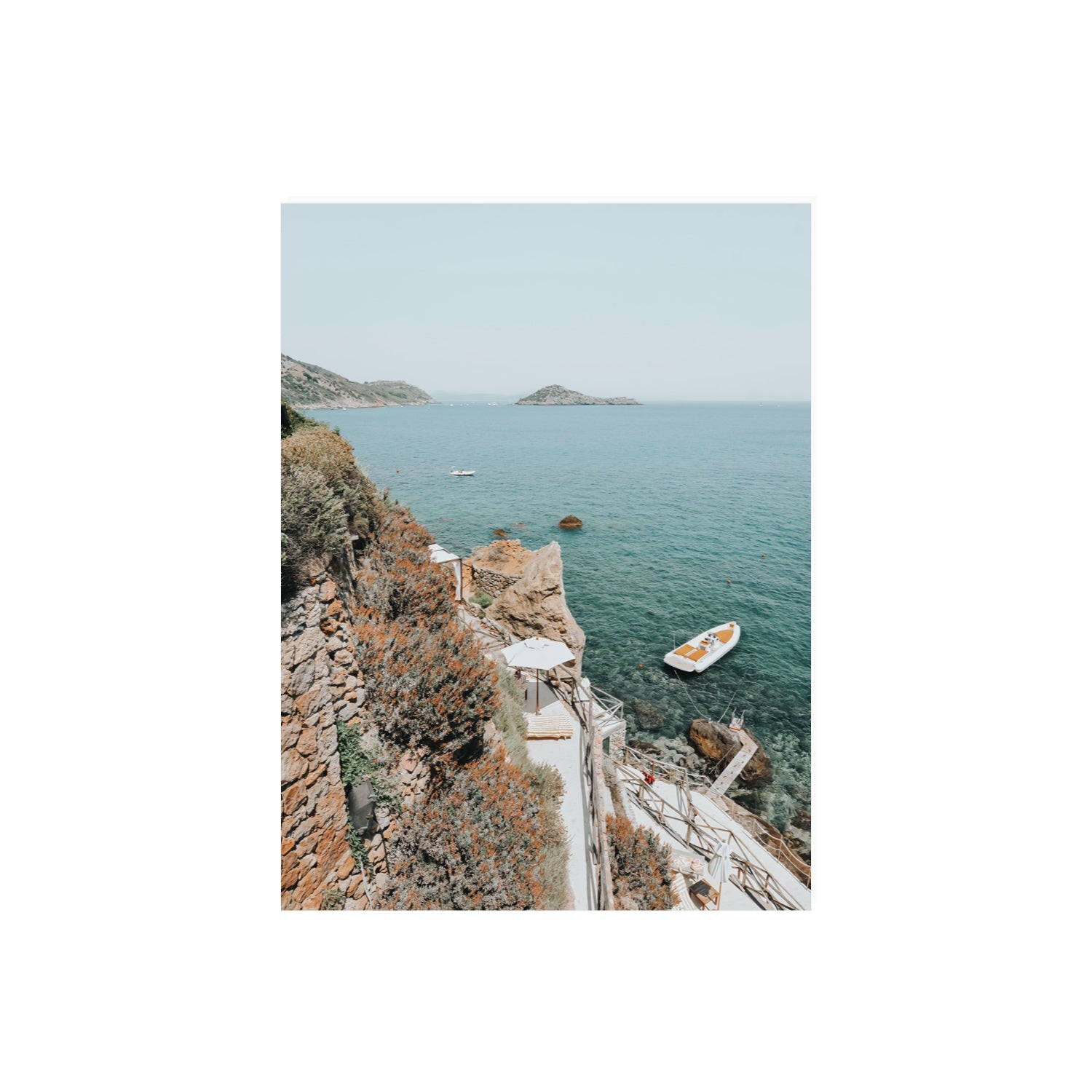 Front Row Seat Tuscany coastal wall art 18 x 24 in unframed fine art print