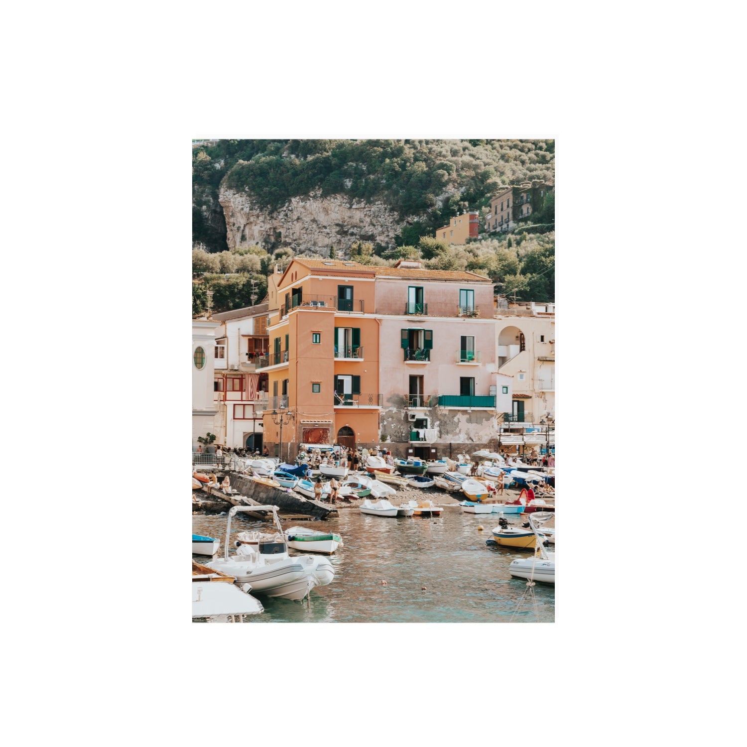 Boatyard Bliss fine art print, Sorrento, Italy, 18 x 24 in, Unframed, Fine Art Print