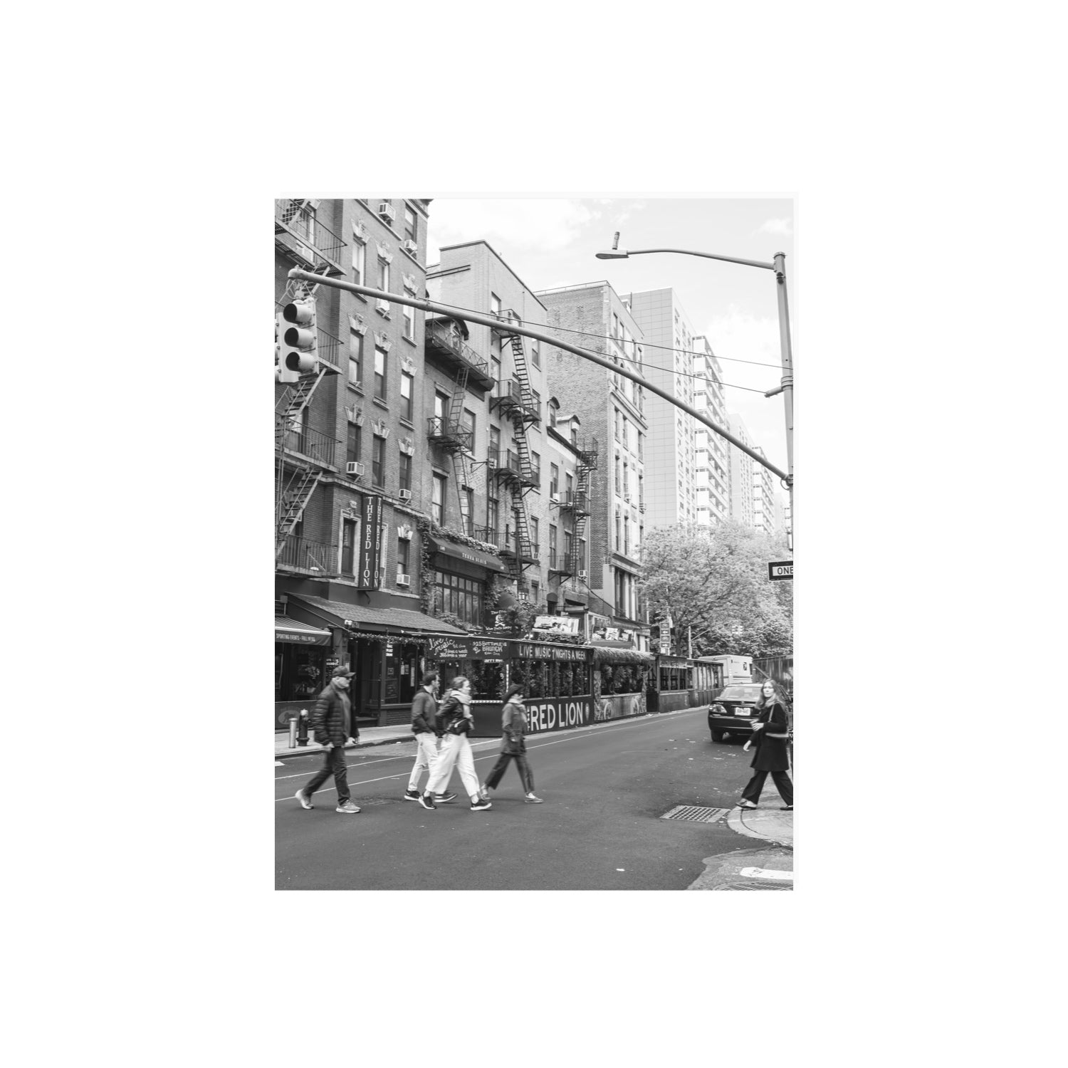 Spectral Streets New York NYC Black & White wall art 18 x 24 in unframed fine art print
