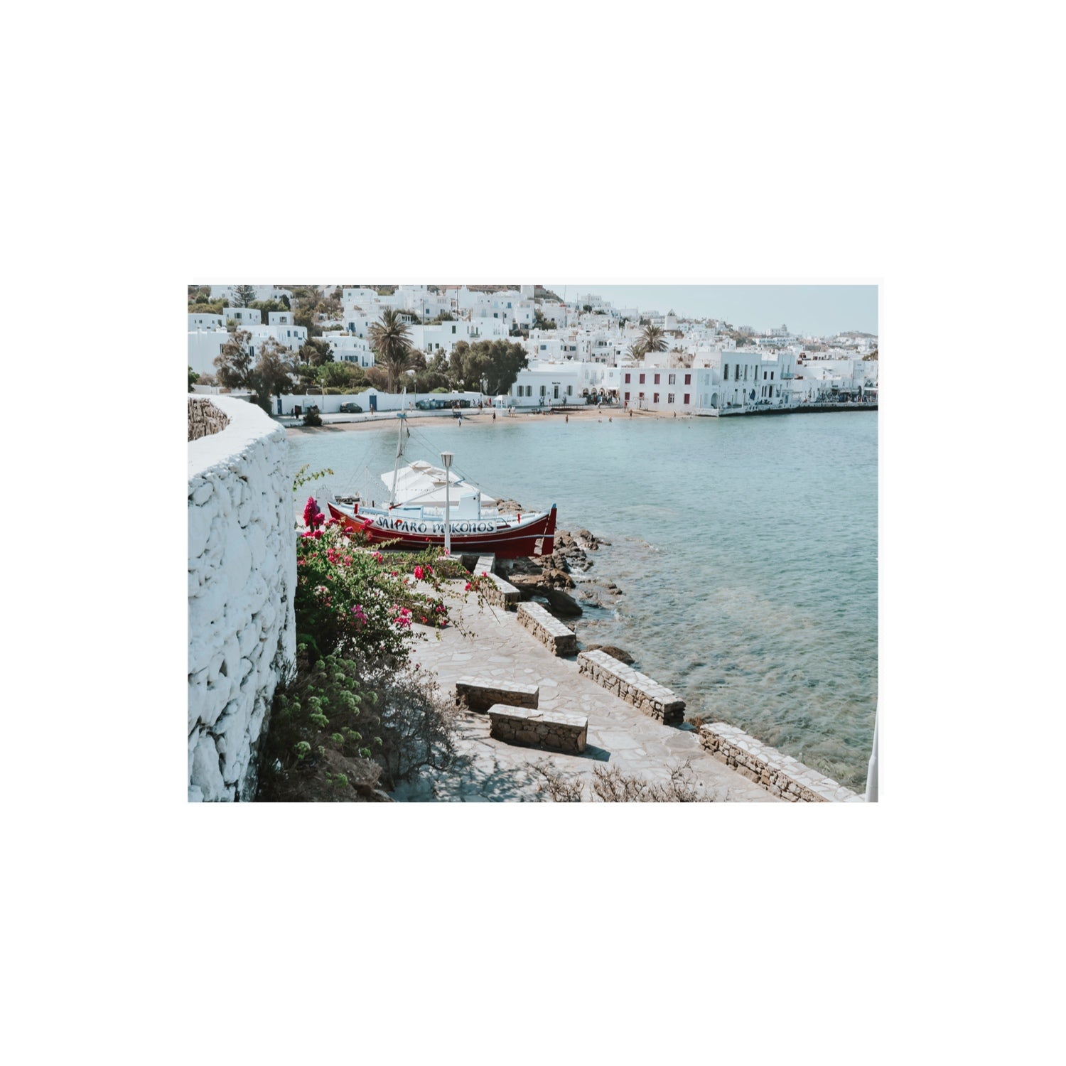 Harika Mykonos Greek island wall art 18 x 24 in unframed fine art print