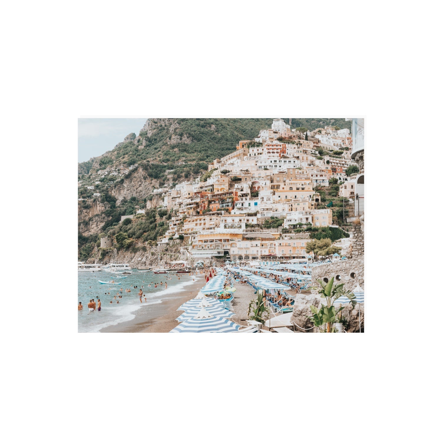 Villagio Sul Mare fine art print, Positano, Italy, 18 x 24 in, Unframed, Fine Art Print