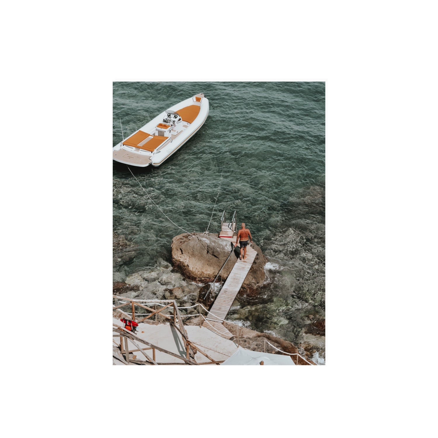 Secret Cove Tuscany coastal Italian wall art 18 x 24 in unframed fine art print