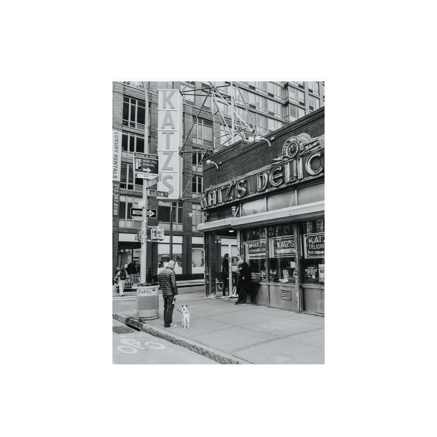 Graphite Gotham New York NYC Black & White wall art 18 x 24 in unframed fine art print