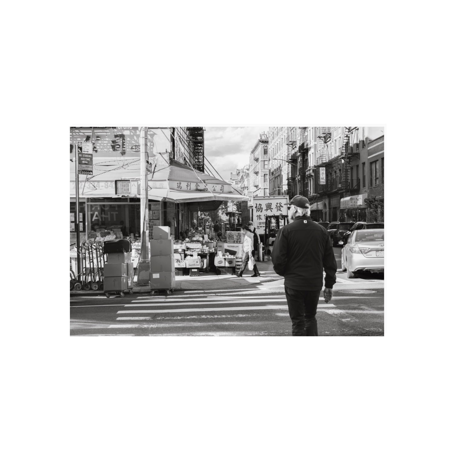 Chinatown New York NYC Street wall art 20 x 30 in unframed fine art print