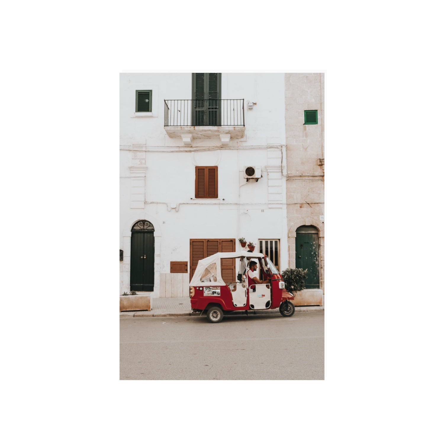 Groovy Piaggio Puglia Italian wall art 20 x 30 in unframed fine art print