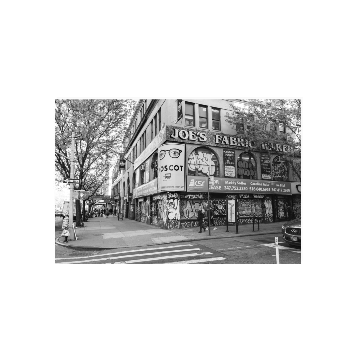 Wall Poetry New York NYC Black & White wall art 20 x 30 in unframed fine art print