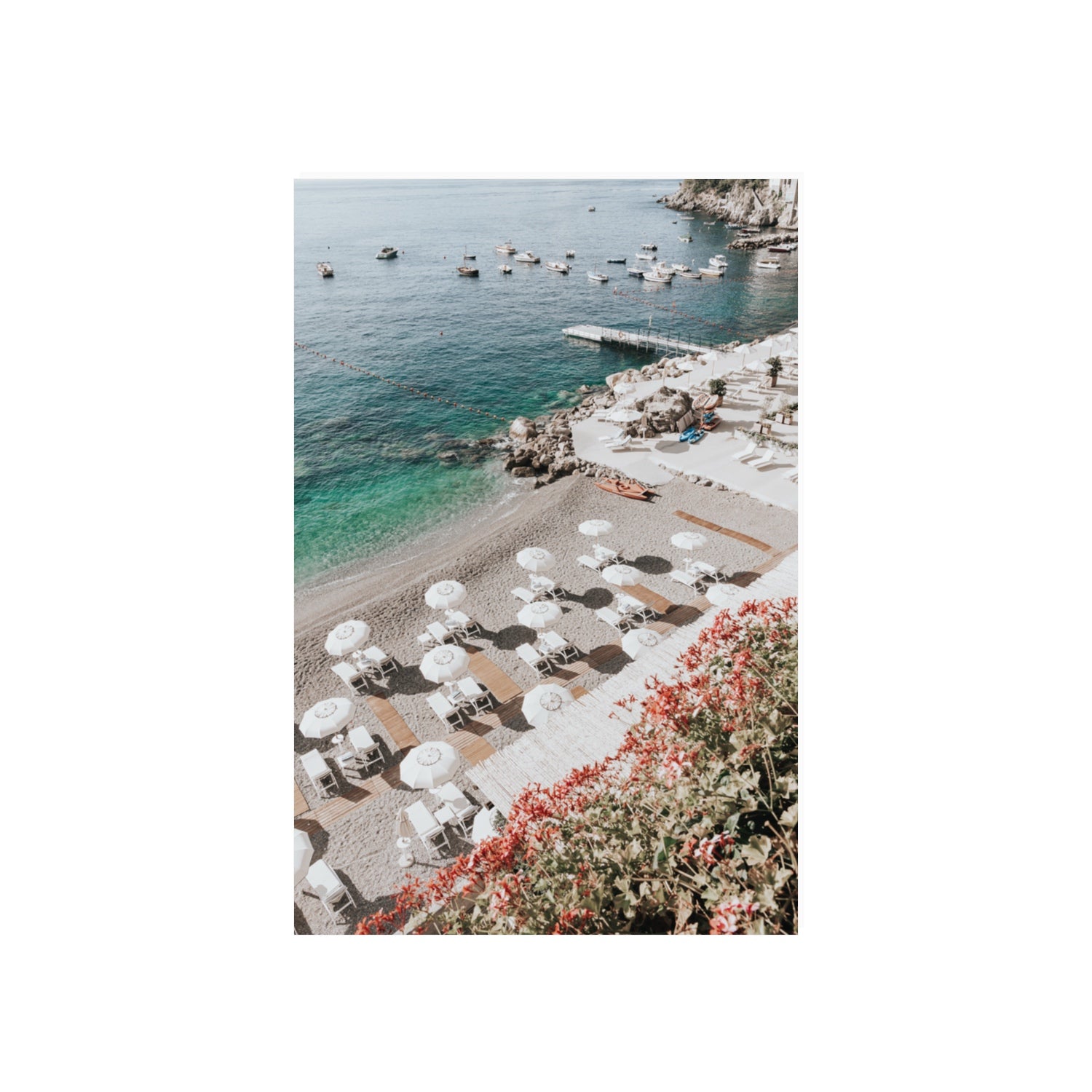 Tranquil Oasis Amalfi coastal wall art 20 x 30 in unframed fine art print