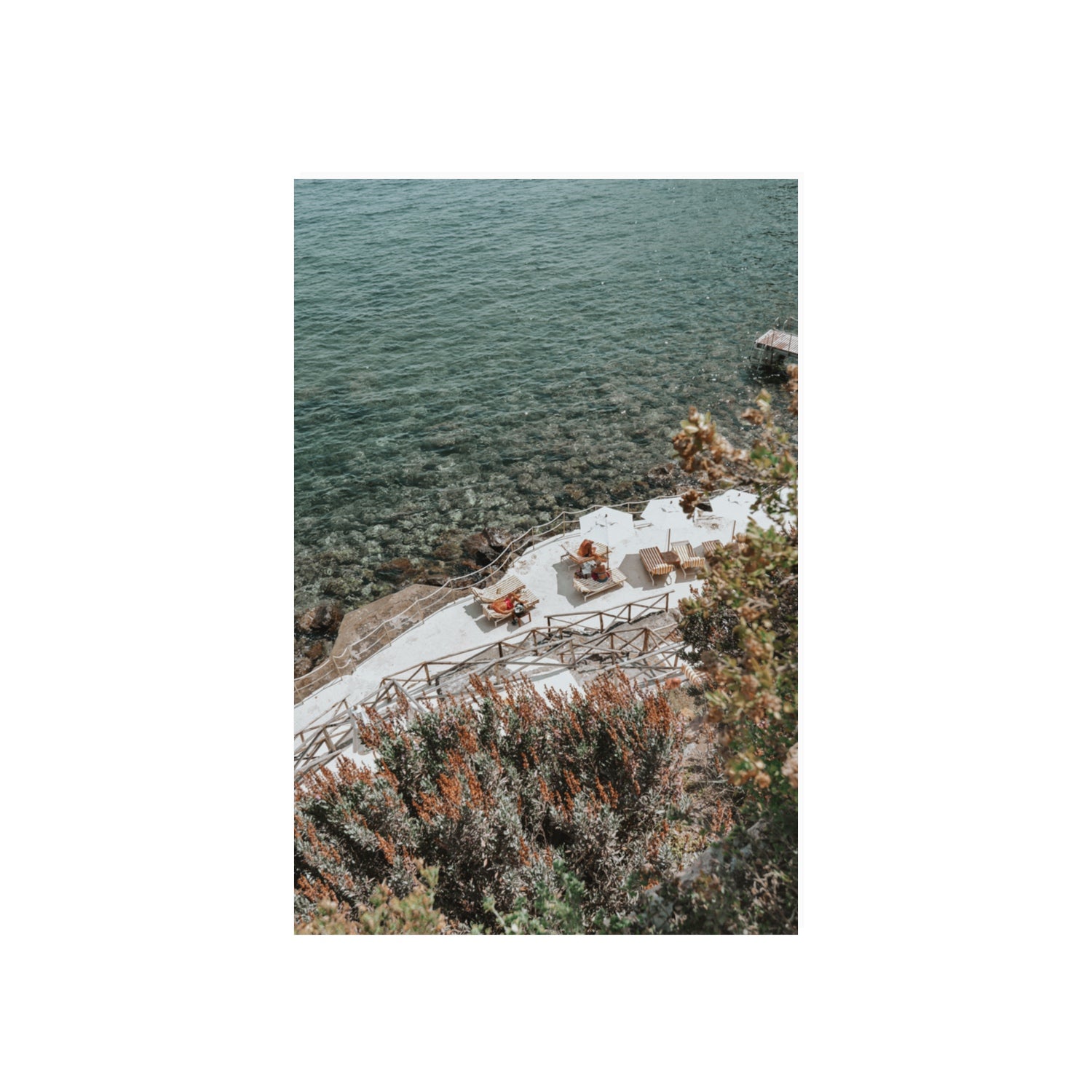 Hidden Gem Tuscany coastal wall art 20 x 30 in unframed fine art print