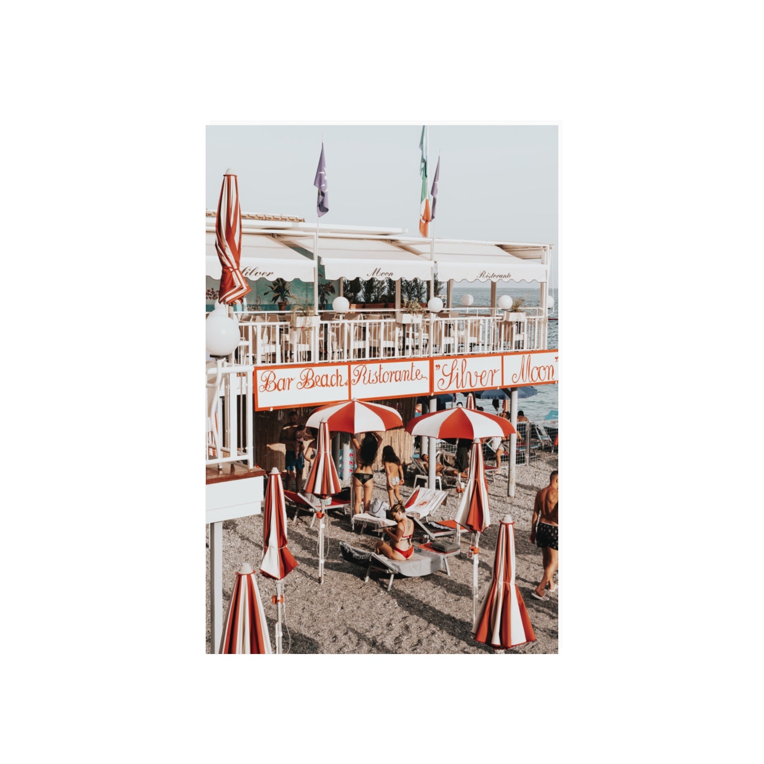 Vintage Amalfi Amalfi Mediterranean wall art 20 x 30 in unframed fine art print