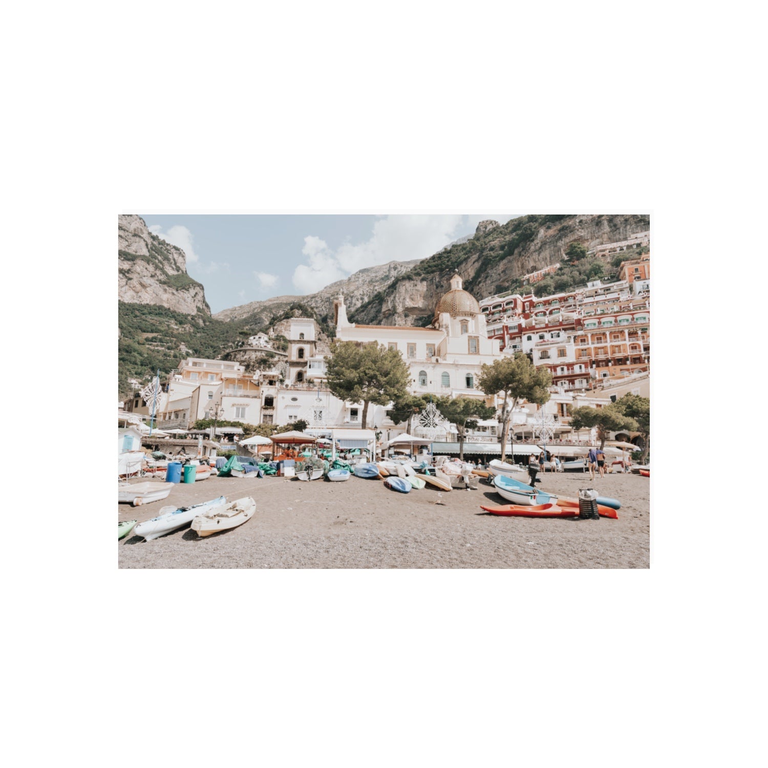 Pastel Paradise fine art print, Positano, Italy, 20 x 30 in, Unframed, Fine Art Print
