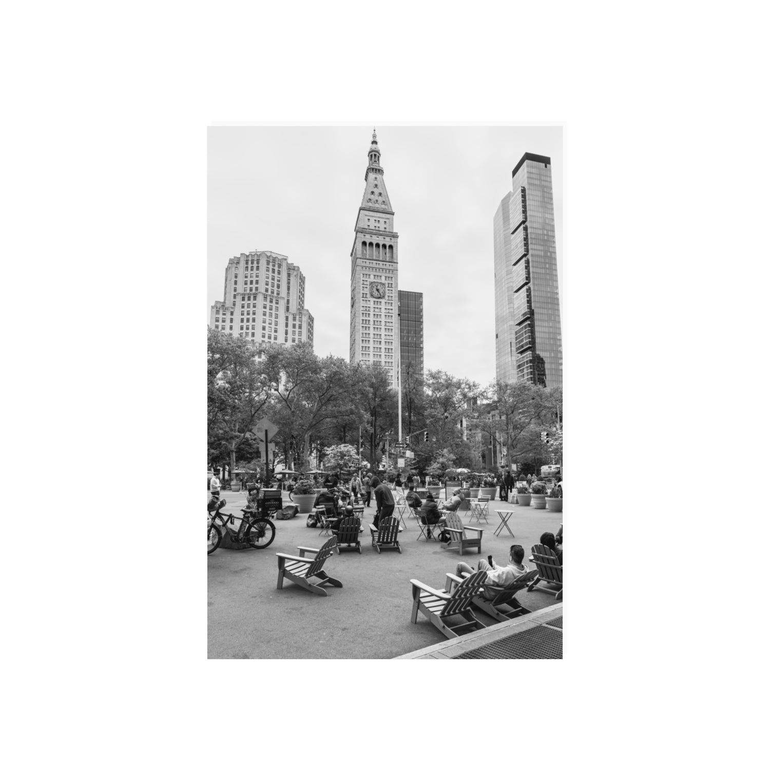 Timeless New York New York NYC Black & White wall art 20 x 30 in unframed fine art print