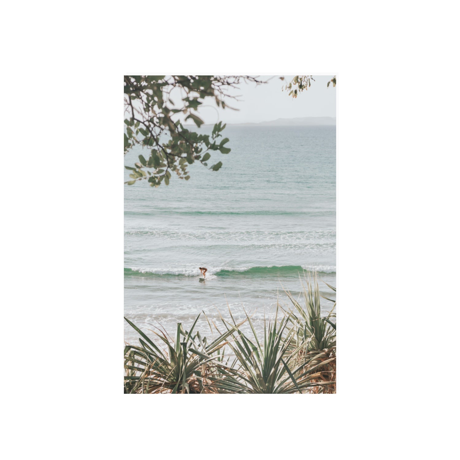 Dream Boat fine art print, Noosa, Australia, coastal scenes artwork, 20 x 30 in, Unframed, Fine Art Print