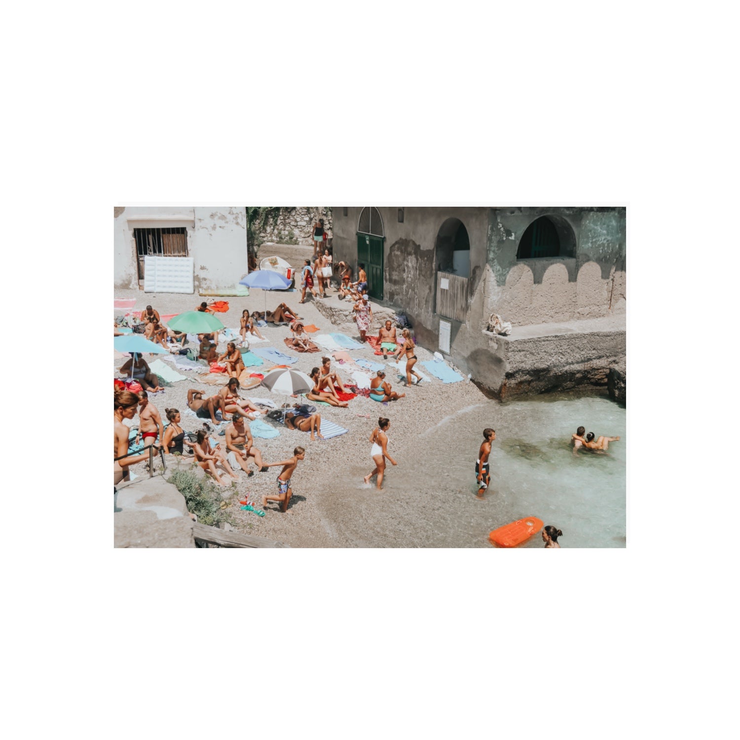 Heatwave Capri beach coastal wall art 20 x 30 in unframed fine art print