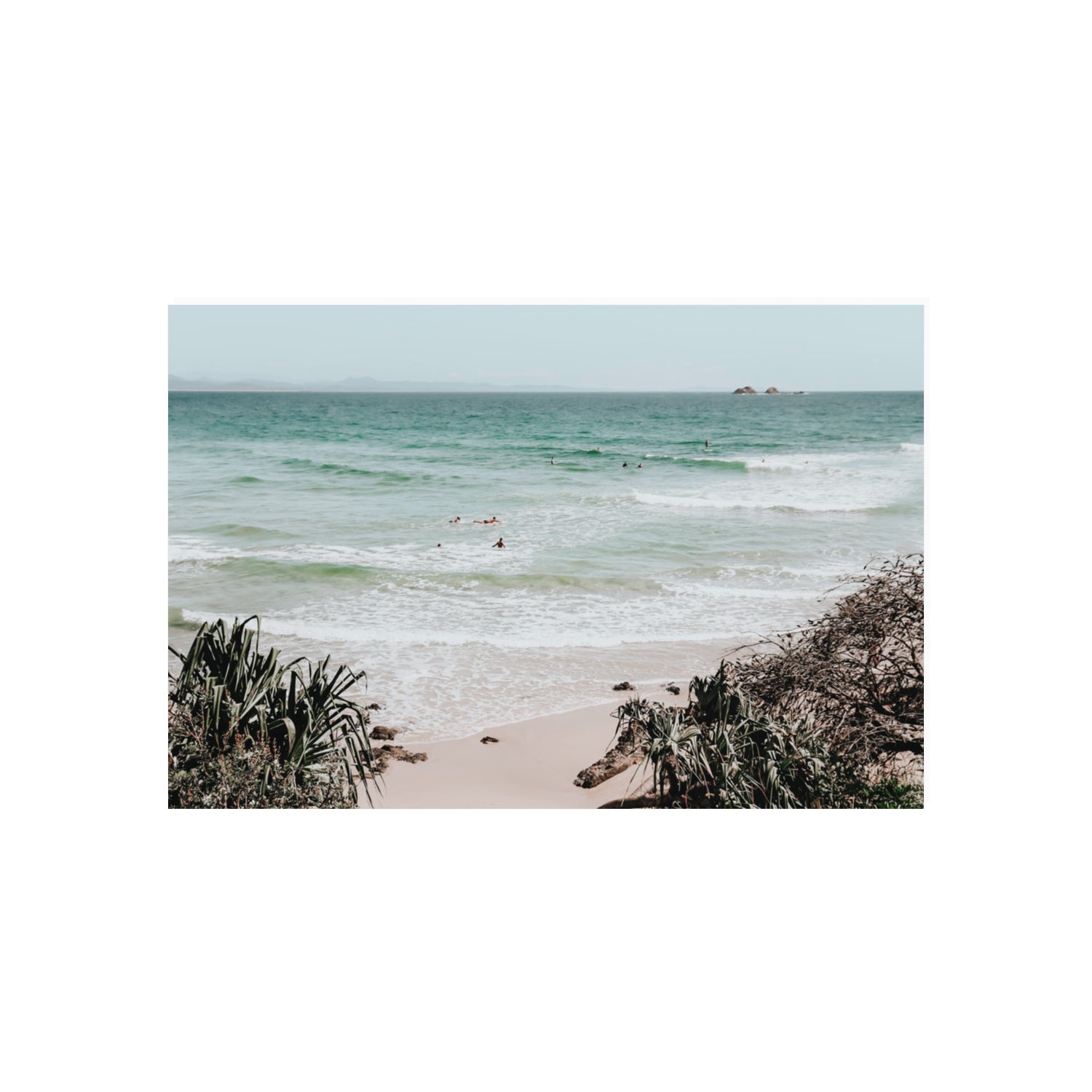 Surf City Byron Bay Surf coastal wall art 20 x 30 in unframed fine art print
