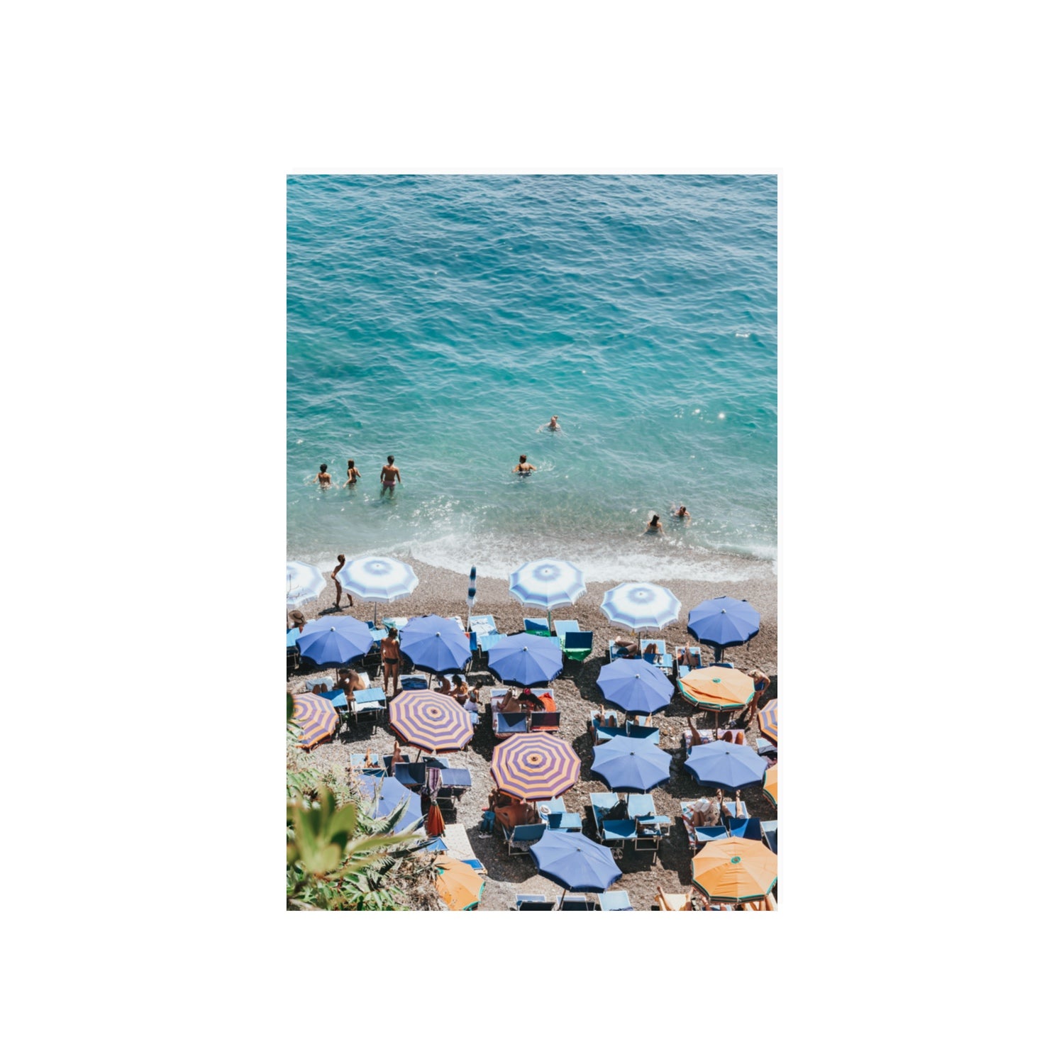Paradise Beach Positano wall art 20 x 30 in unframed fine art print
