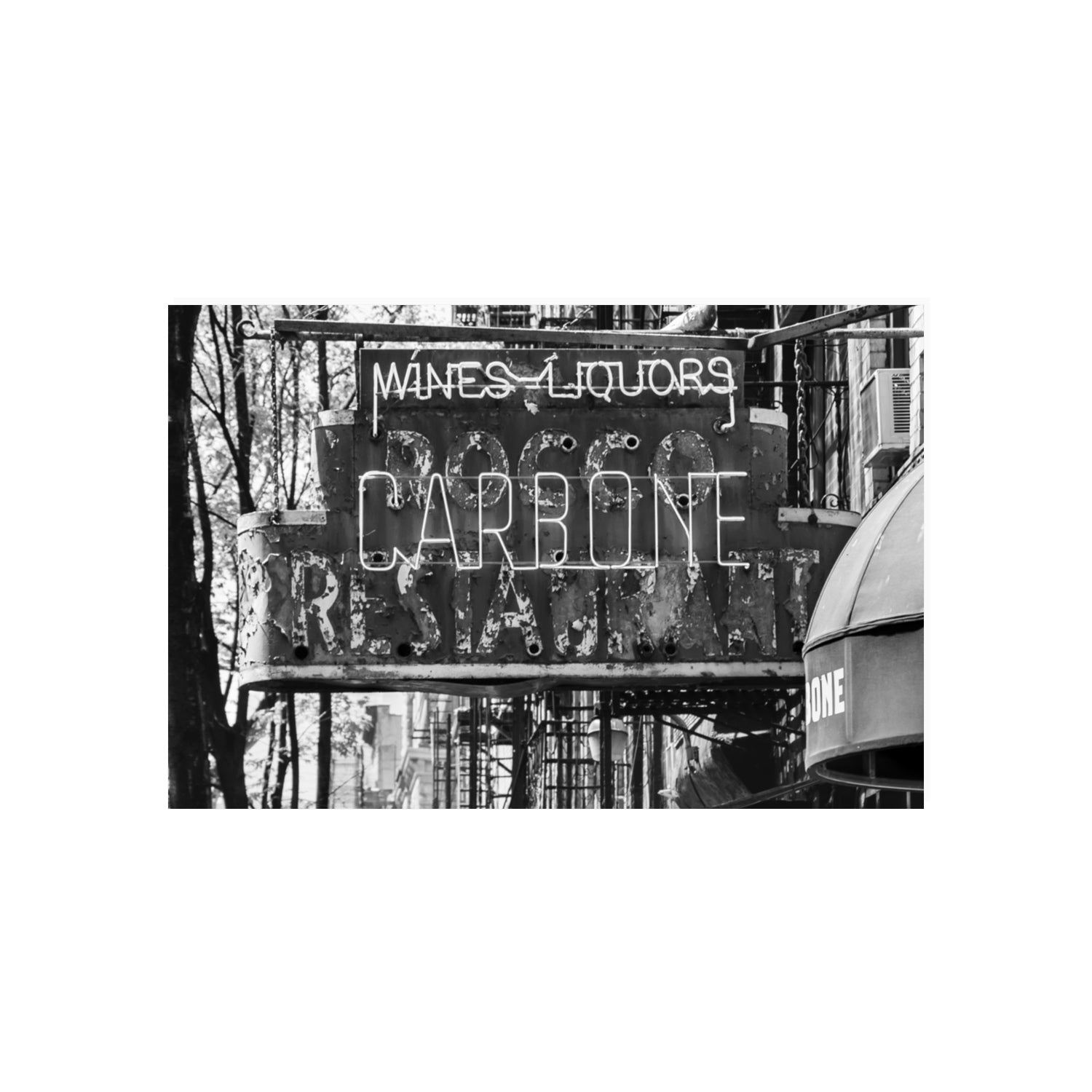 Thompson Street New York NYC Black & White wall art 20 x 30 in unframed fine art print