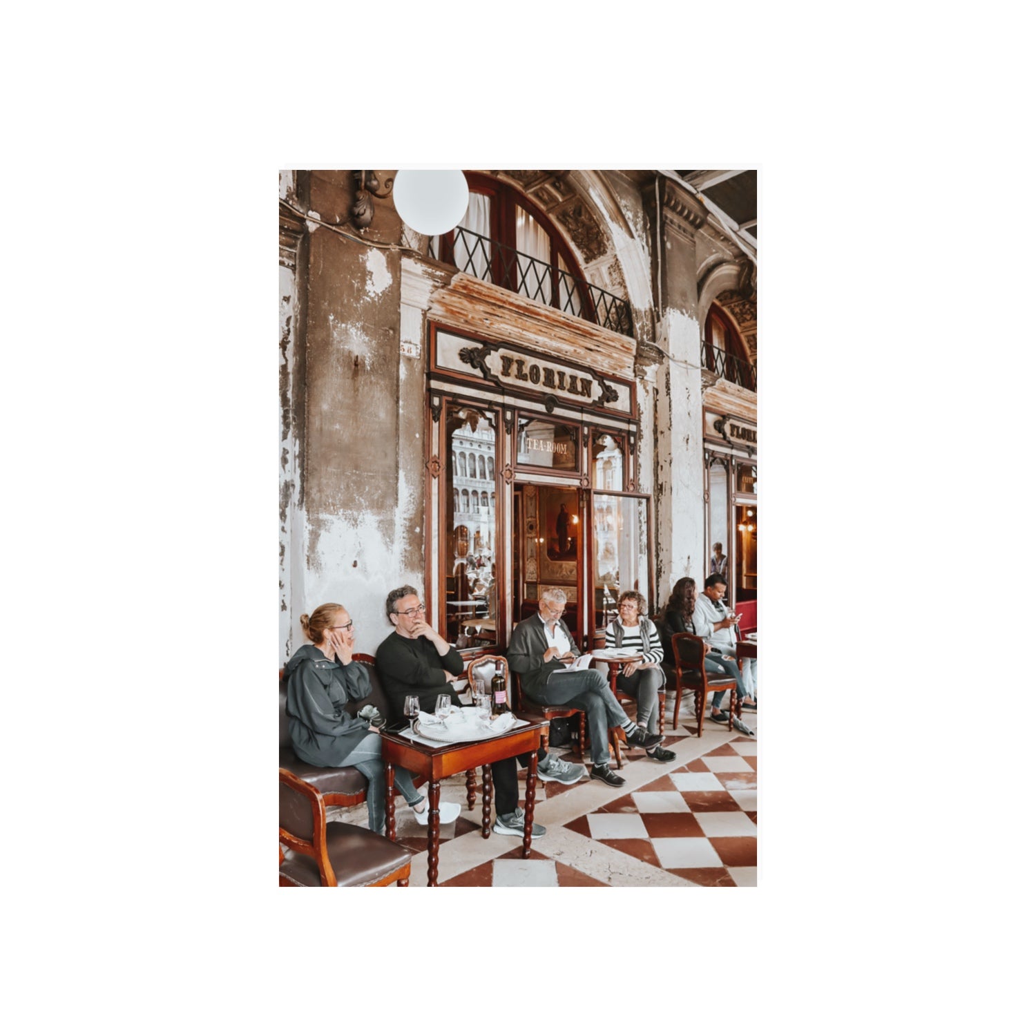 Tea Room Venice Italian wall art 20 x 30 in unframed fine art print
