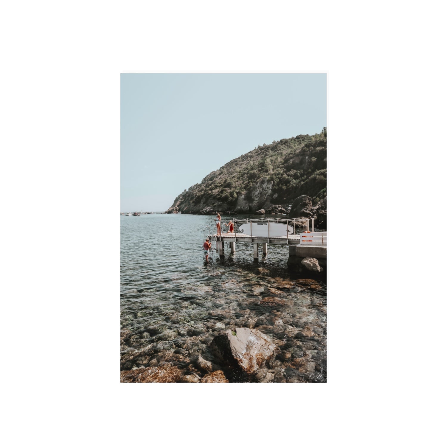 Tidal Explorers Tuscany coastal Italian wall art 20 x 30 in unframed fine art print