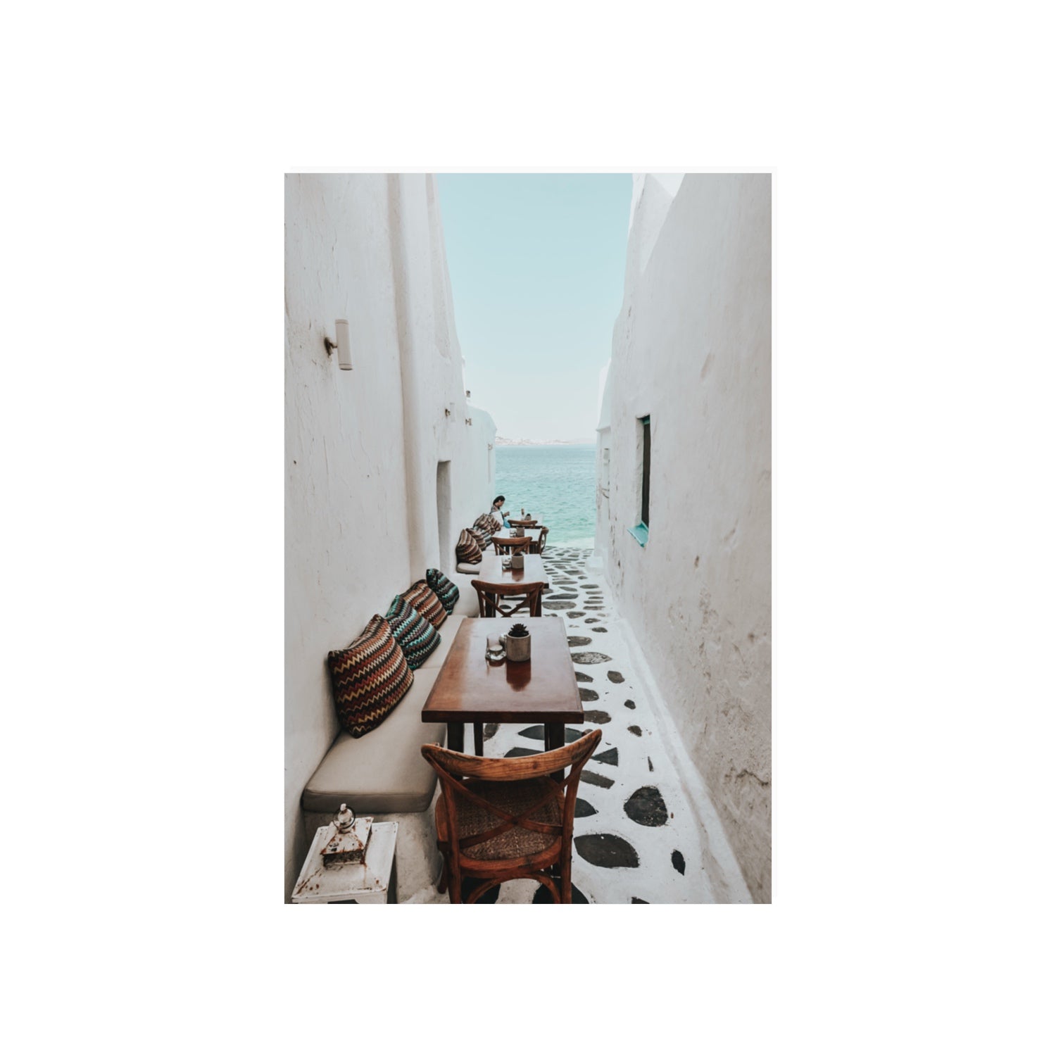 Trip Down Memory Lane fine art print, Mykonos, Greece, 20 x 30 in, Unframed, Fine Art Print