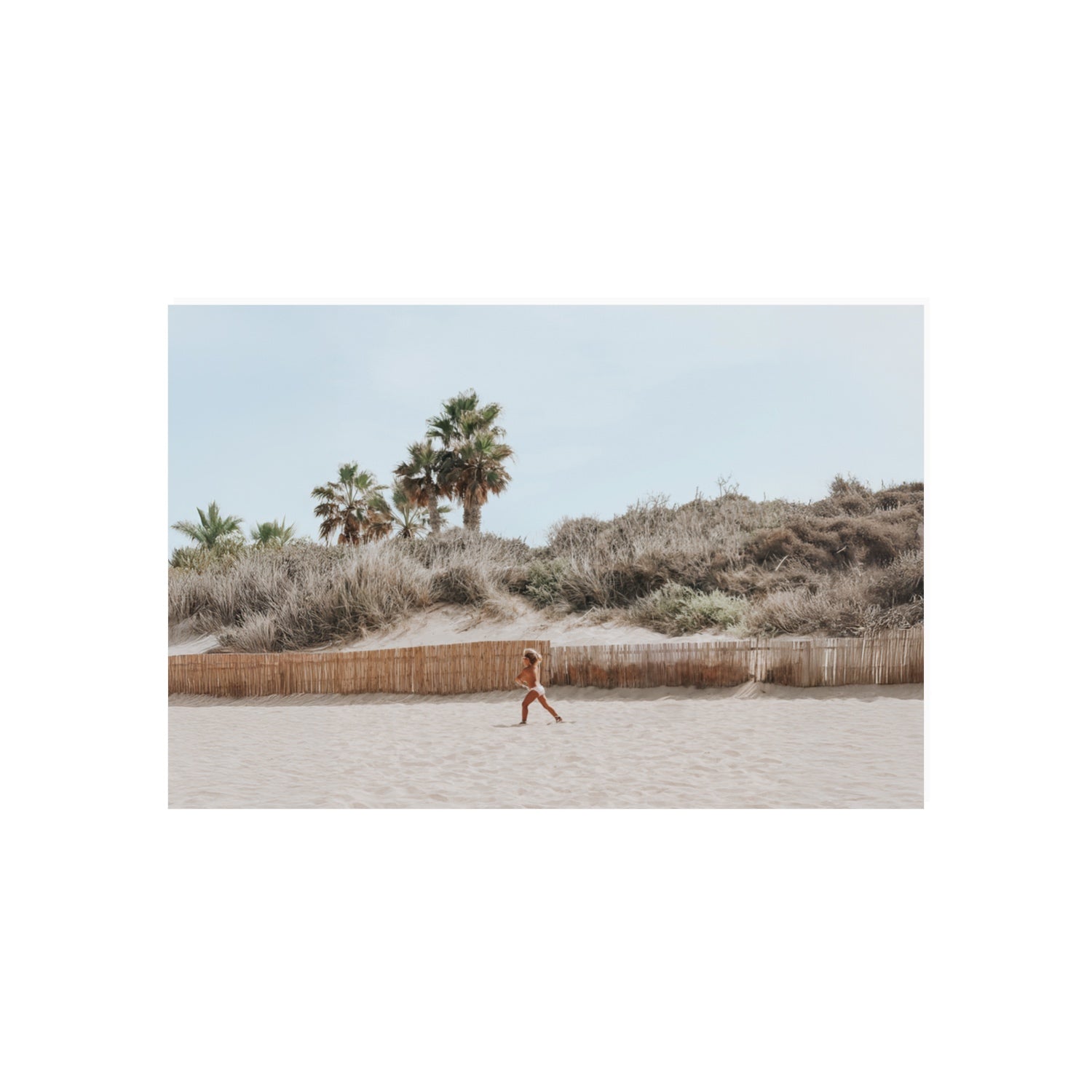 Ragazza Da Spiaggia Puglia beach Italian fine art print 20 x 30 in unframed fine art print