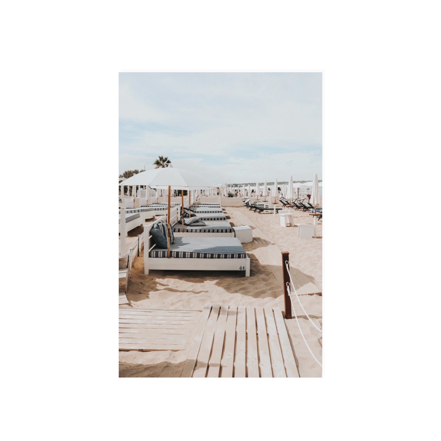 Coastal Repose Puglia beach Mediterranean fine art print 20 x 30 in unframed fine art print