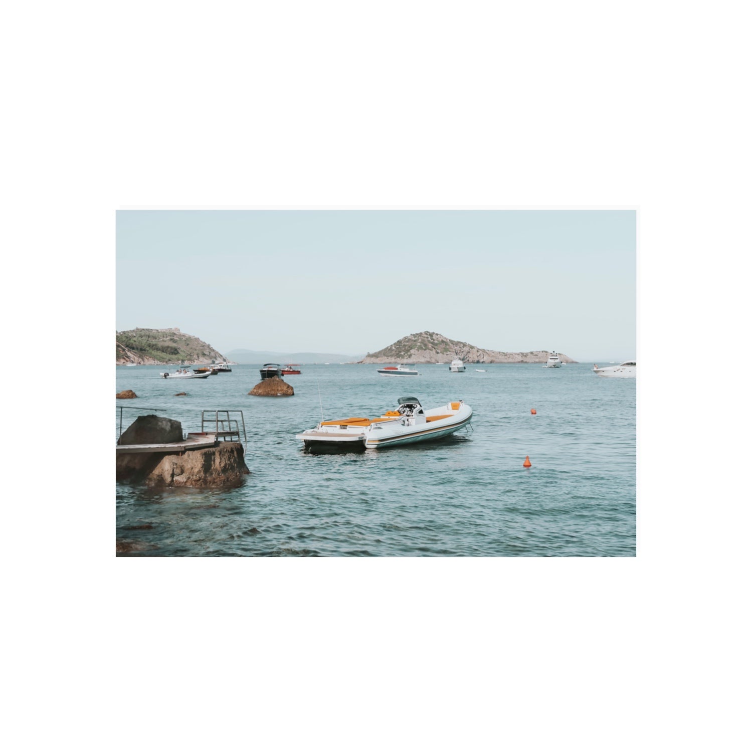 The Azure Sea Tuscany coastal Italian wall art 20 x 30 in unframed fine art print