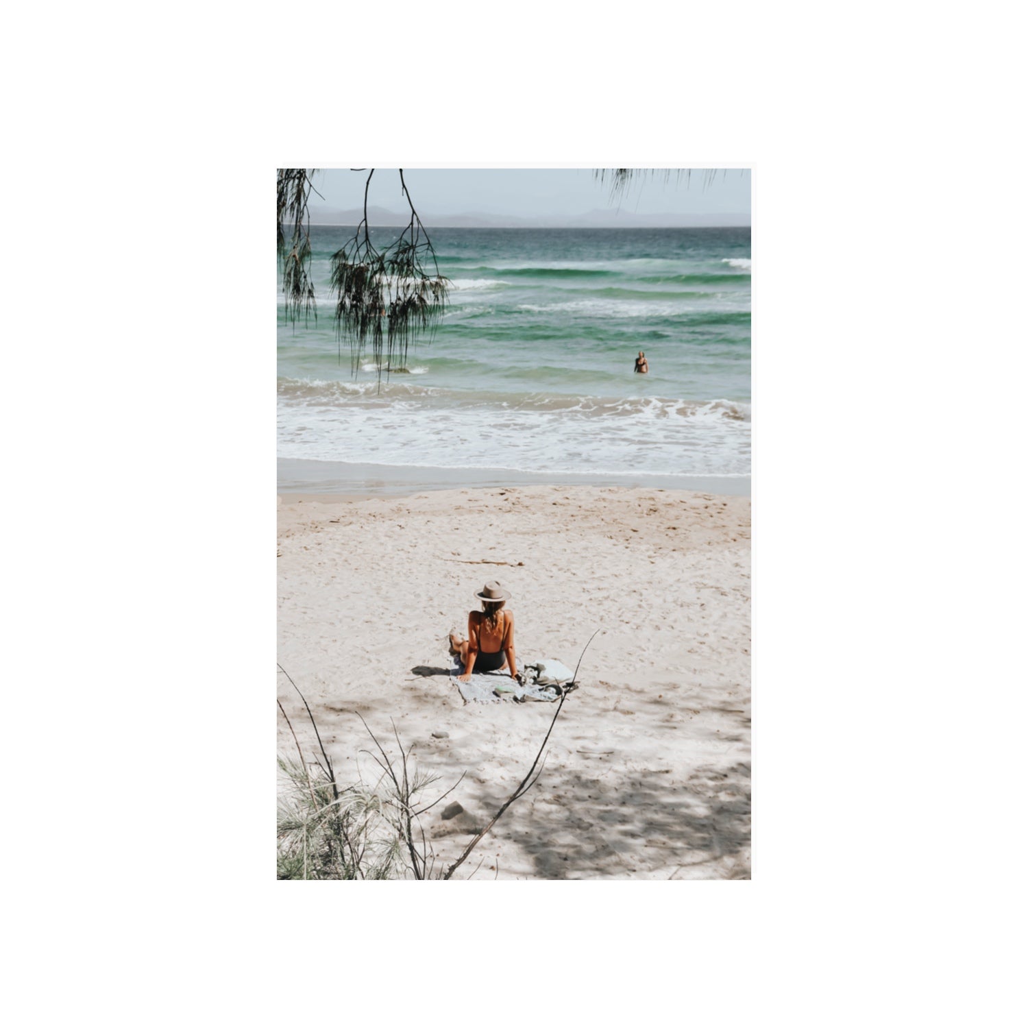Take It Easy Byron Bay beach coastal decor wall art 20 x 30 in unframed fine art print