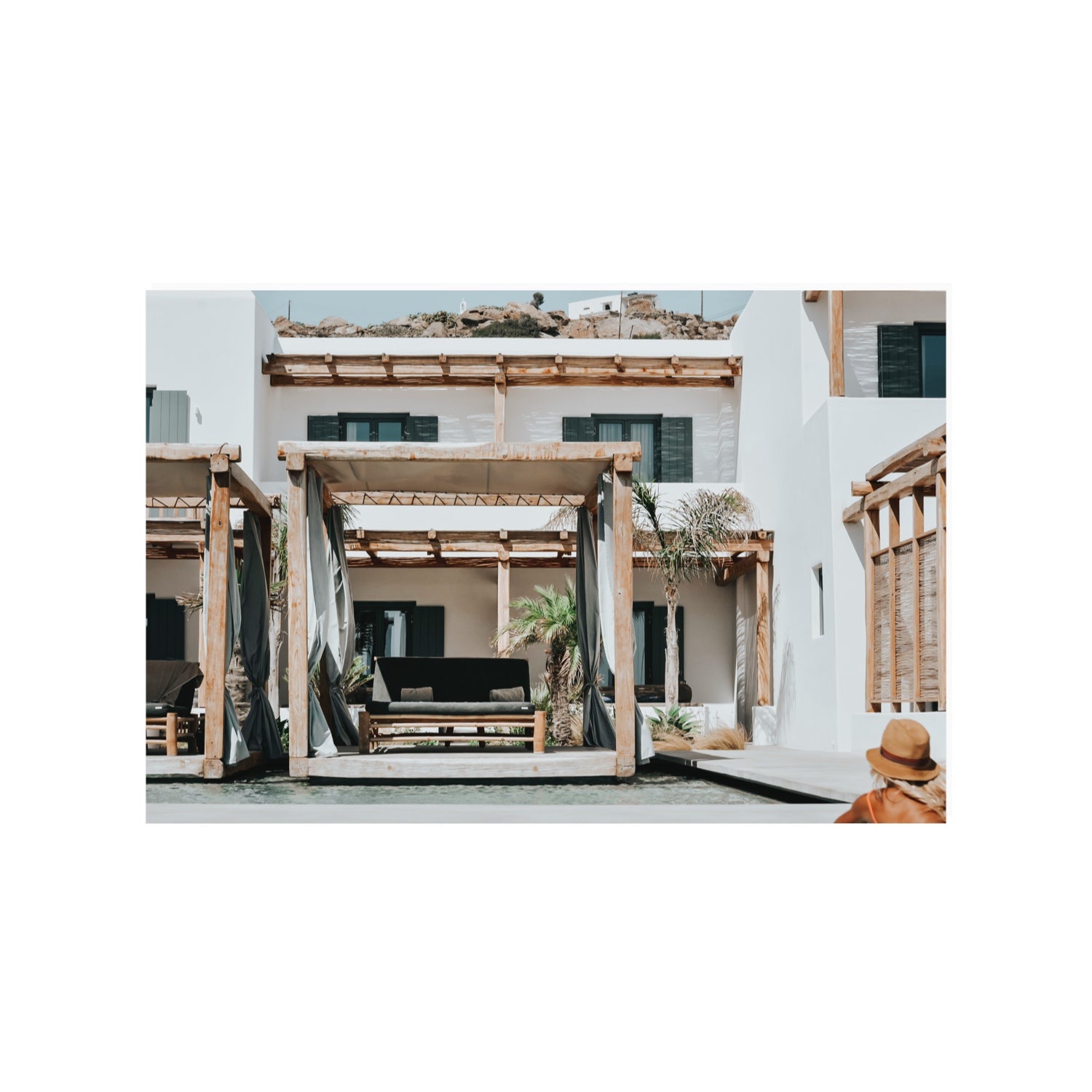 Dream Villa fine art print, Mykonos, Greece, 24 x 36 in, Unframed, Fine Art Print