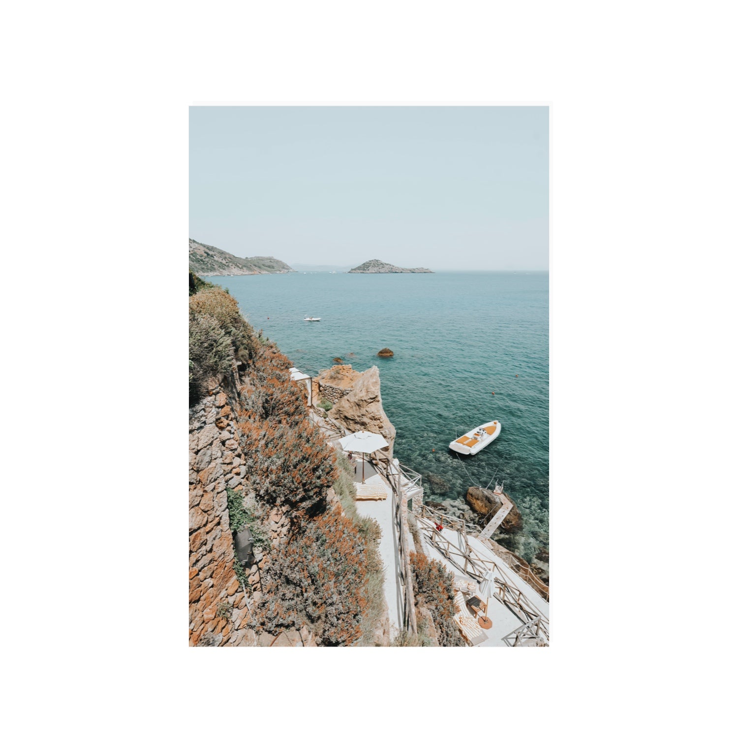 Front Row Seat Tuscany coastal wall art 24 x 36 in unframed fine art print