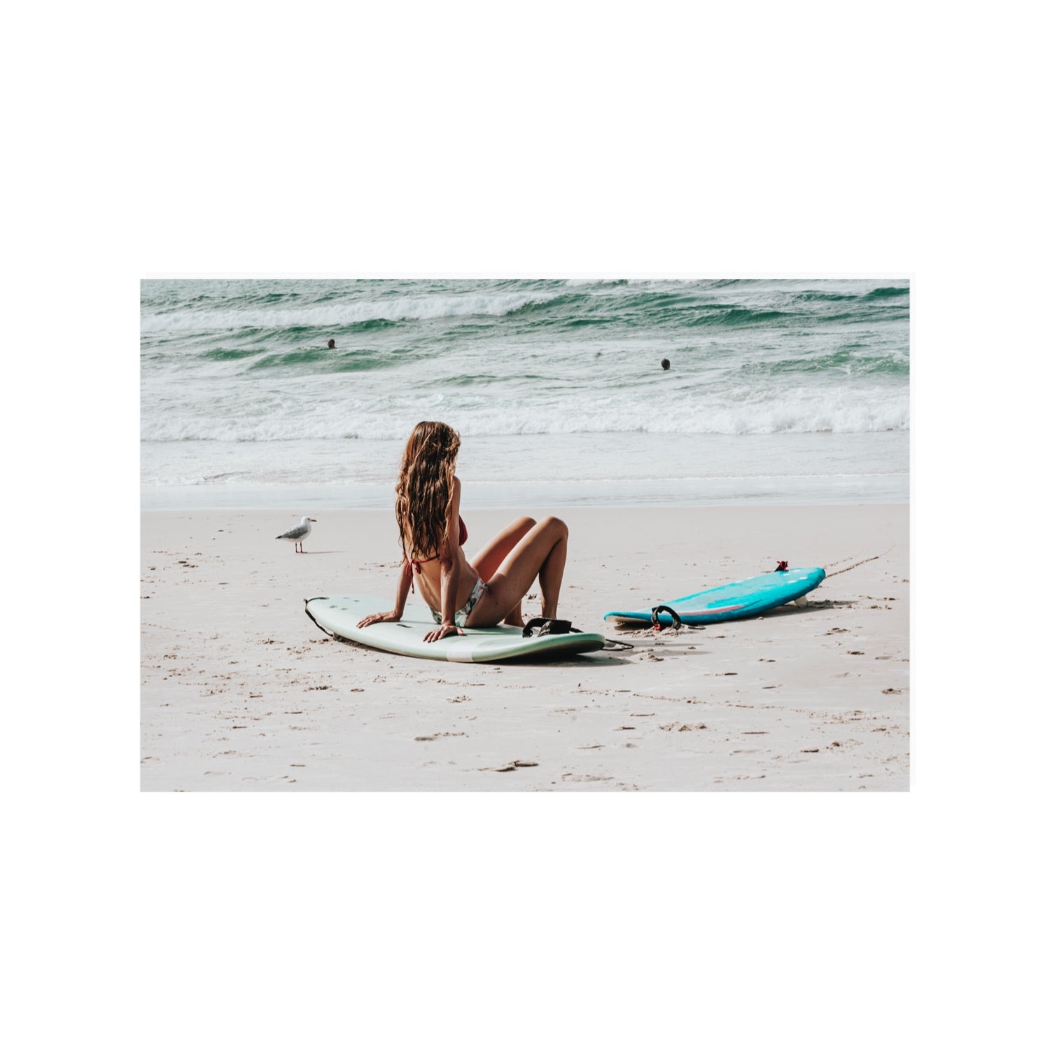 Ciao Bella Byron Bay Surf coastal wall art 24 x 36 in unframed fine art print