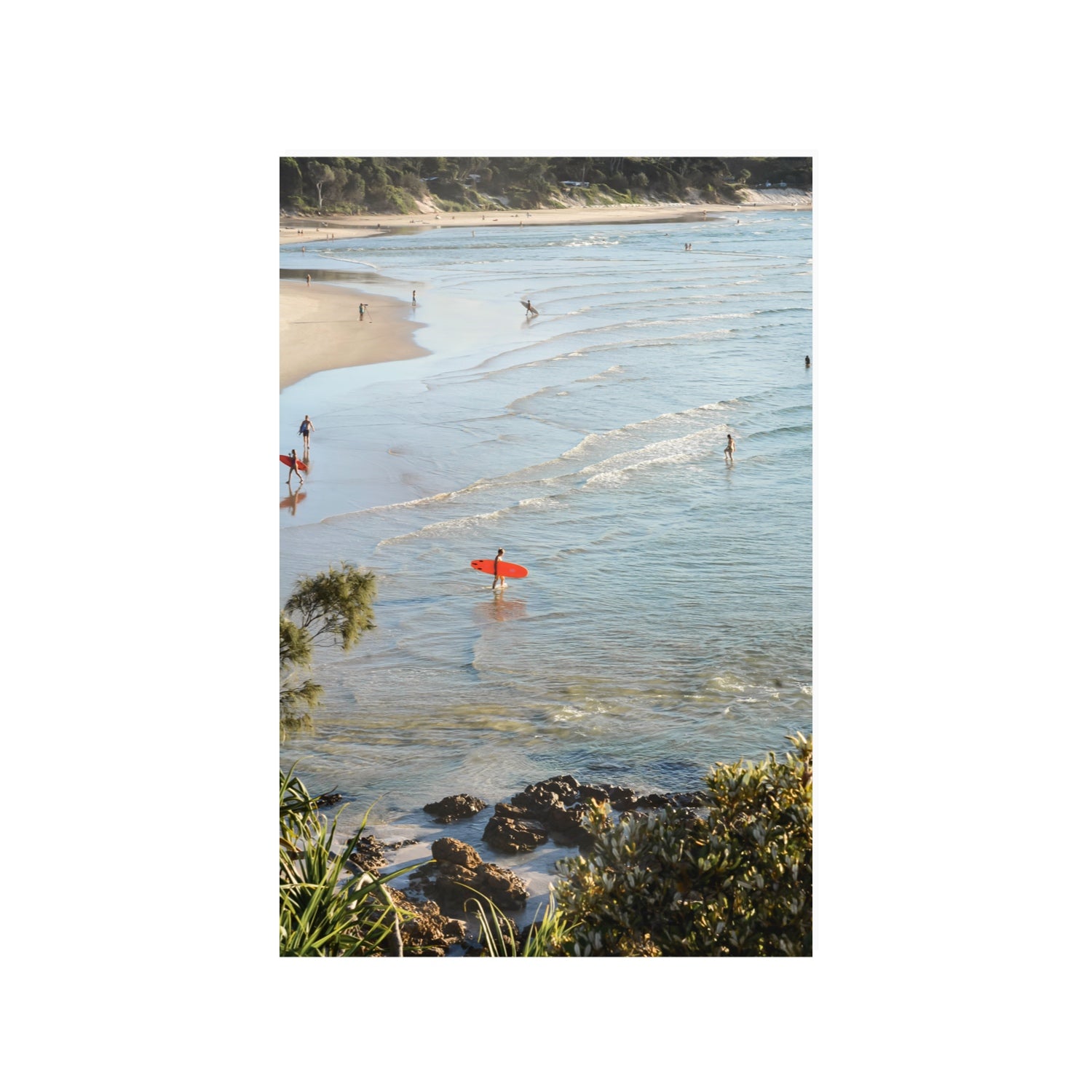 Seclusion Byron Bay Surf coastal wall art 24 x 36 in unframed fine art print