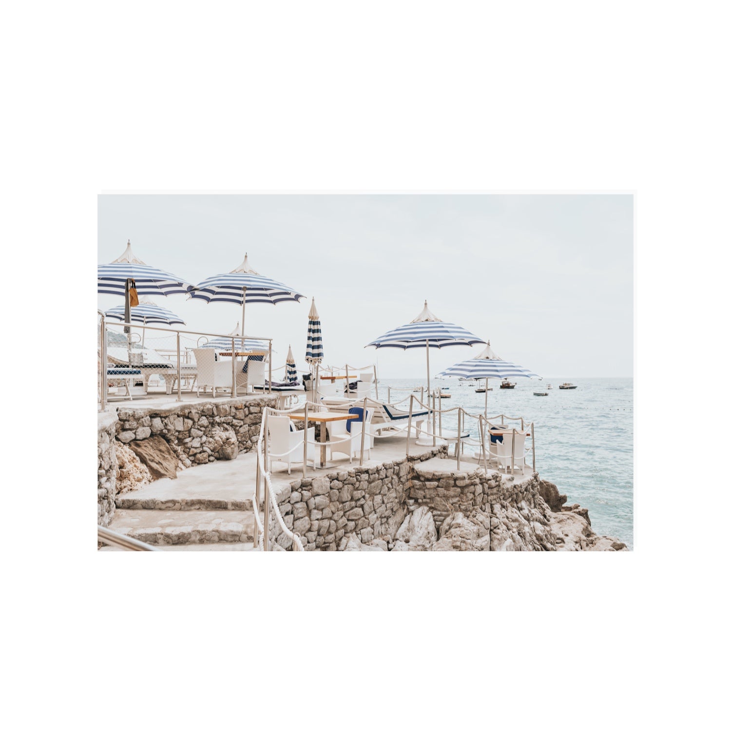 Ombrelloni fine art print, Positano, Italy, 24 x 36 in, Unframed, Fine Art Print