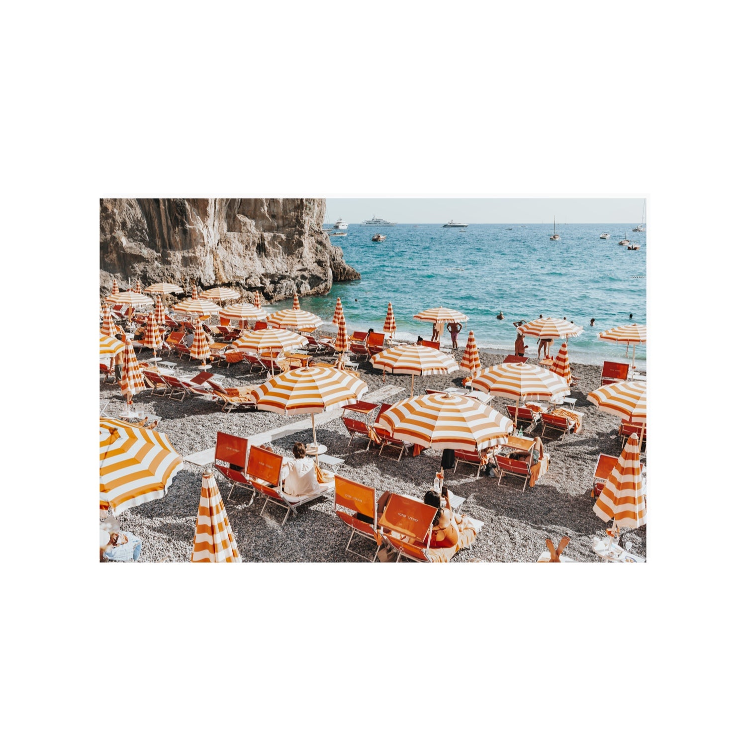 Mango Sorbet fine art print, Positano, Italy, 24 x 36 in, Unframed, Fine Art Print