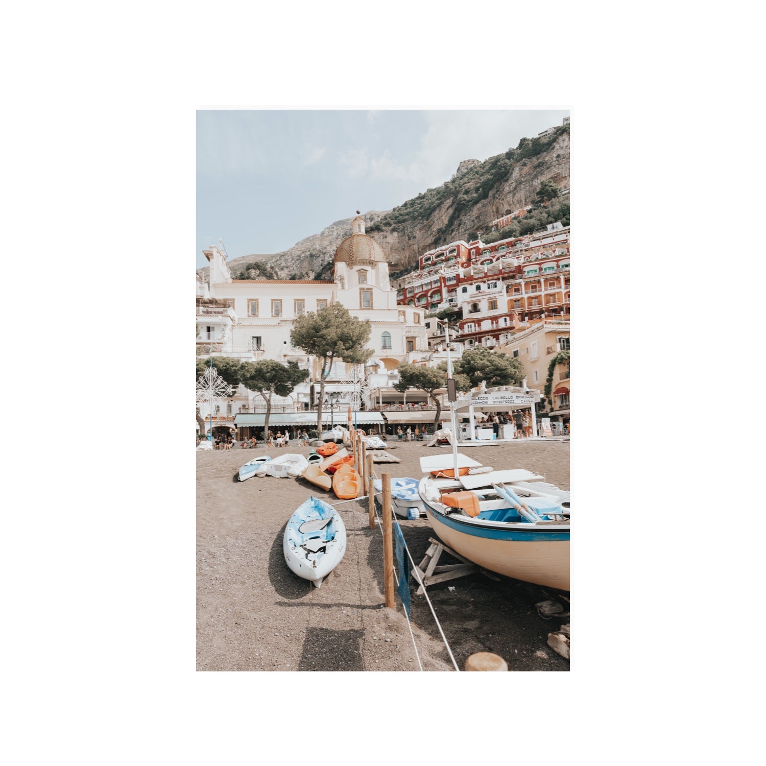 Seaside Hues Positano wall art 24 x 36 in unframed fine art print